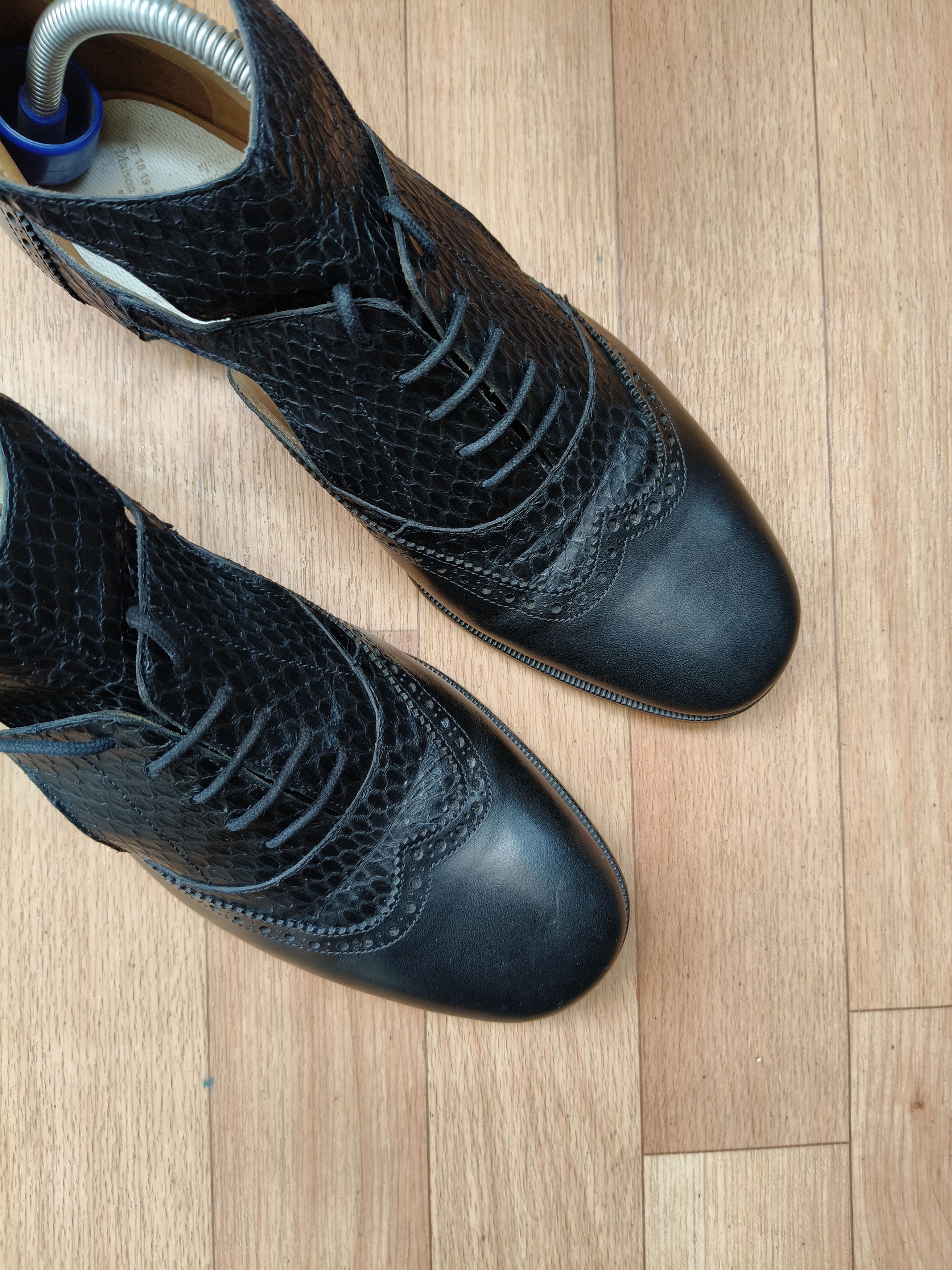 Maison Margiela 🔋🔥Maison Margiela " snakeskin - Oxfords " Size US 8 / EU 41 - 10 Thumbnail