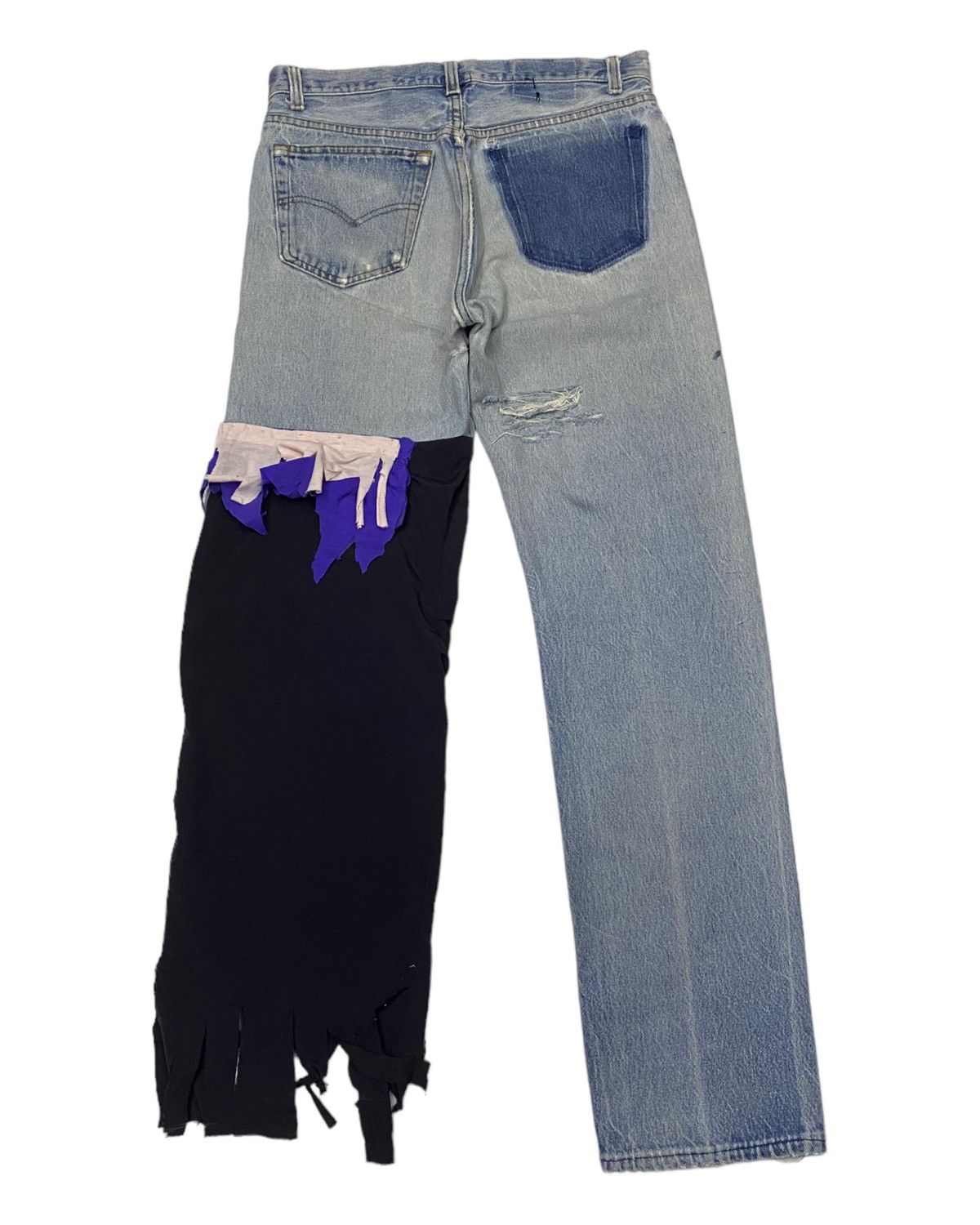 Levi's 🔥LEVIS VINTAGE 501 CUSTOM DISTRESSED DENIM JEANS Size US 32 / EU 48 - 2 Thumbnail