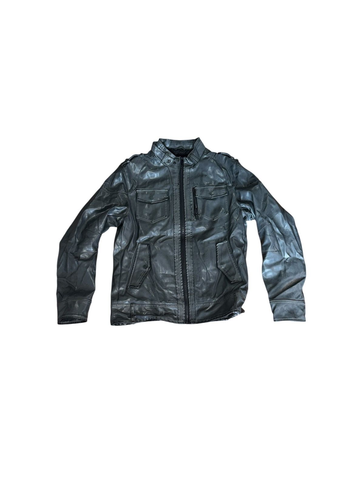 Other Gray leather jacket Size US S / EU 44-46 / 1 - 1 Thumbnail