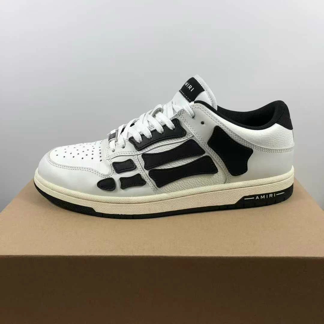 Amiri Amiri bone shoes, low-top, white/black Size US 9 / EU 42 - 6 Thumbnail