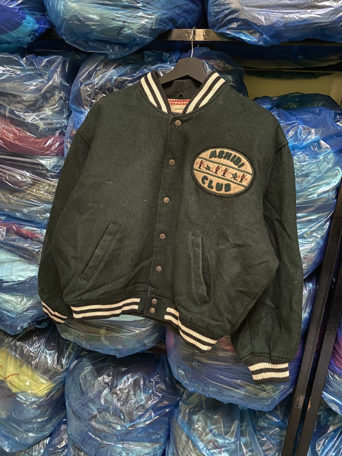 Vintage VINTAGE 80S GUASIMODE ACHIBI CLUB WOOL VARSITY JACKET Size US M / EU 48-50 / 2 - 2 Thumbnail