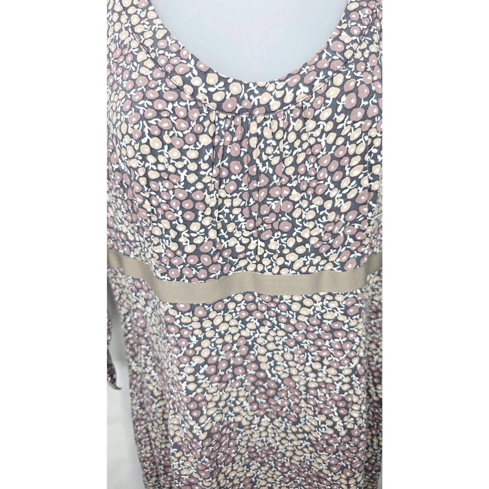 Boden Boden Ditsy Floral Empire Waist Dress 3/4 Sleeve Size L / US 10 / IT 46 - 4 Thumbnail