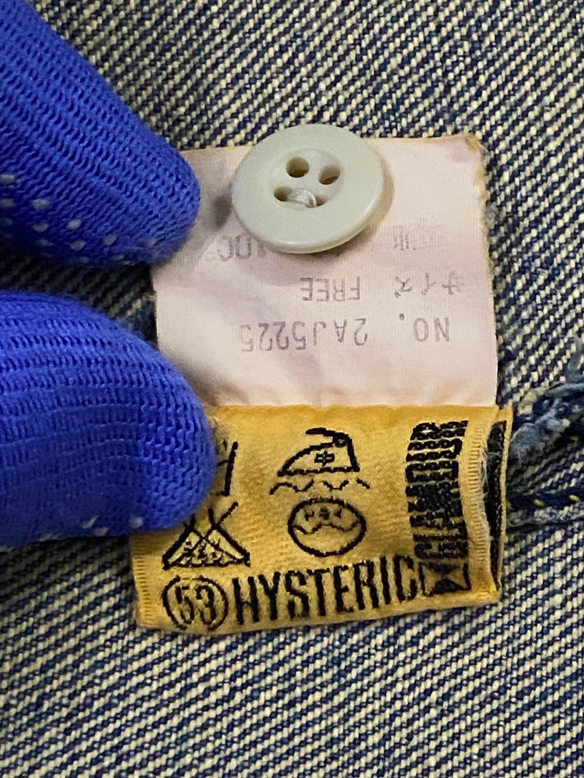 Hysteric Glamour Hysteric Glamour Paris Knit Patch Elfen Logo Denim Jacket Size US L / EU 52-54 / 3 - 10 Thumbnail