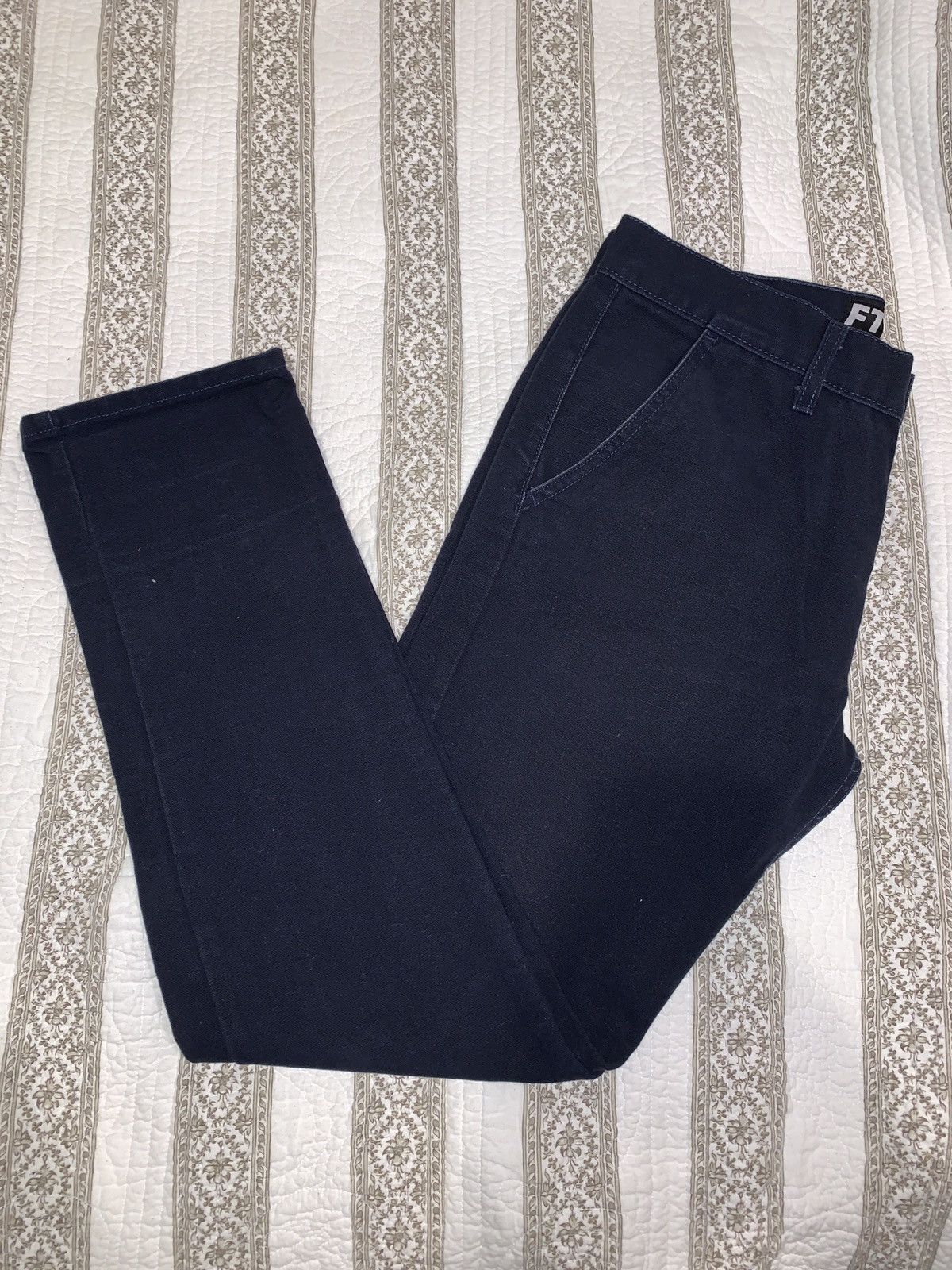 Fuck The Population 2016 FTP Duck Canvas slim fit Chino - Navy Size US 34 / EU 50 - 2 Thumbnail