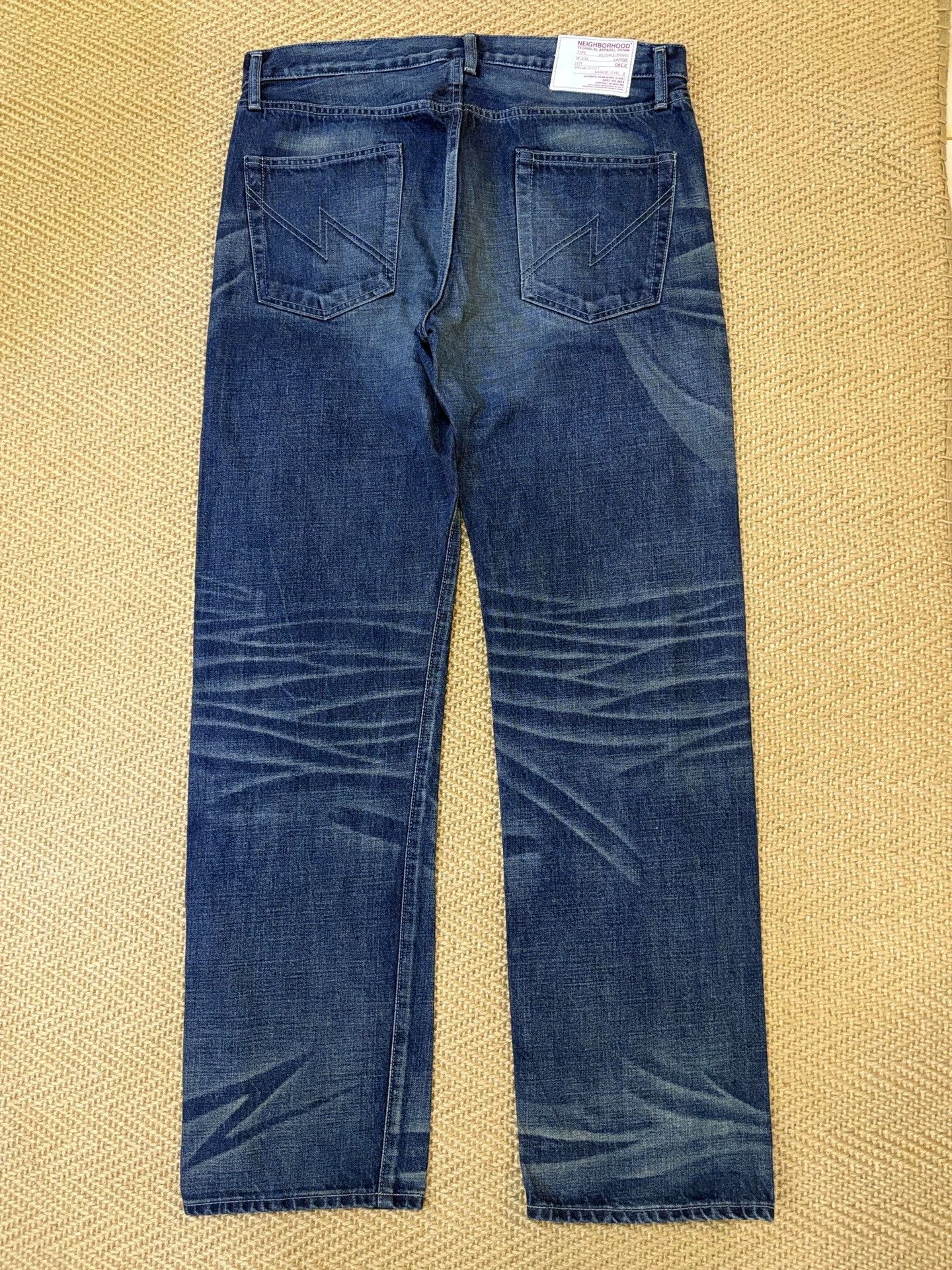 Neighborhood Edison Chen x Neighborhood Brutal Wash L Jeans HW Near New Size US 34 / EU 50 - 2 Thumbnail
