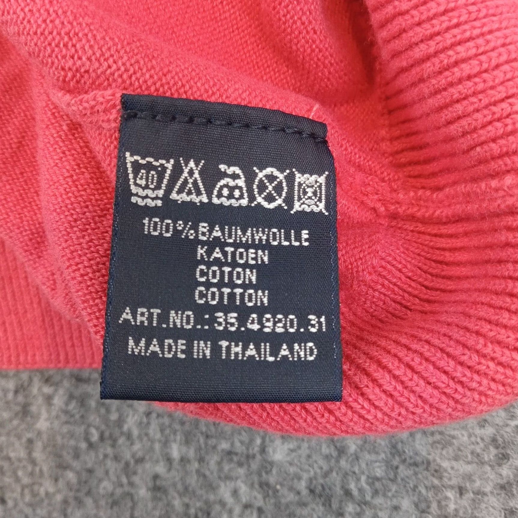 Vintage Gaastra Jekyll Sweater Mens Large Red 1/4 Zip Long Sleeve Mock Neck Casual Size US L / EU 52-54 / 3 - 7 Thumbnail