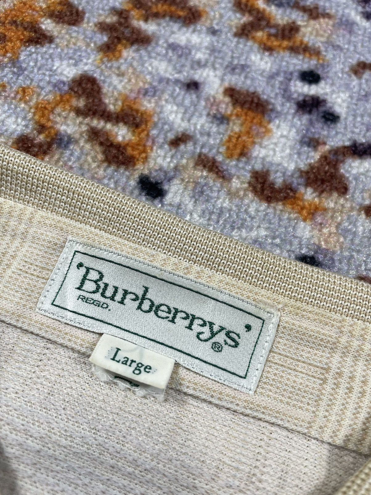 Burberry × Japanese Brand × Vintage Vintage Burberrys Nova Chek poloshirt Size US L / EU 52-54 / 3 - 4 Thumbnail