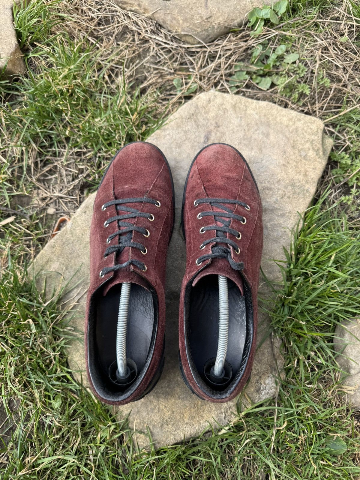 Gucci Gucci Low Top Suede Sneakers Size US 11 / EU 44 - 6 Thumbnail