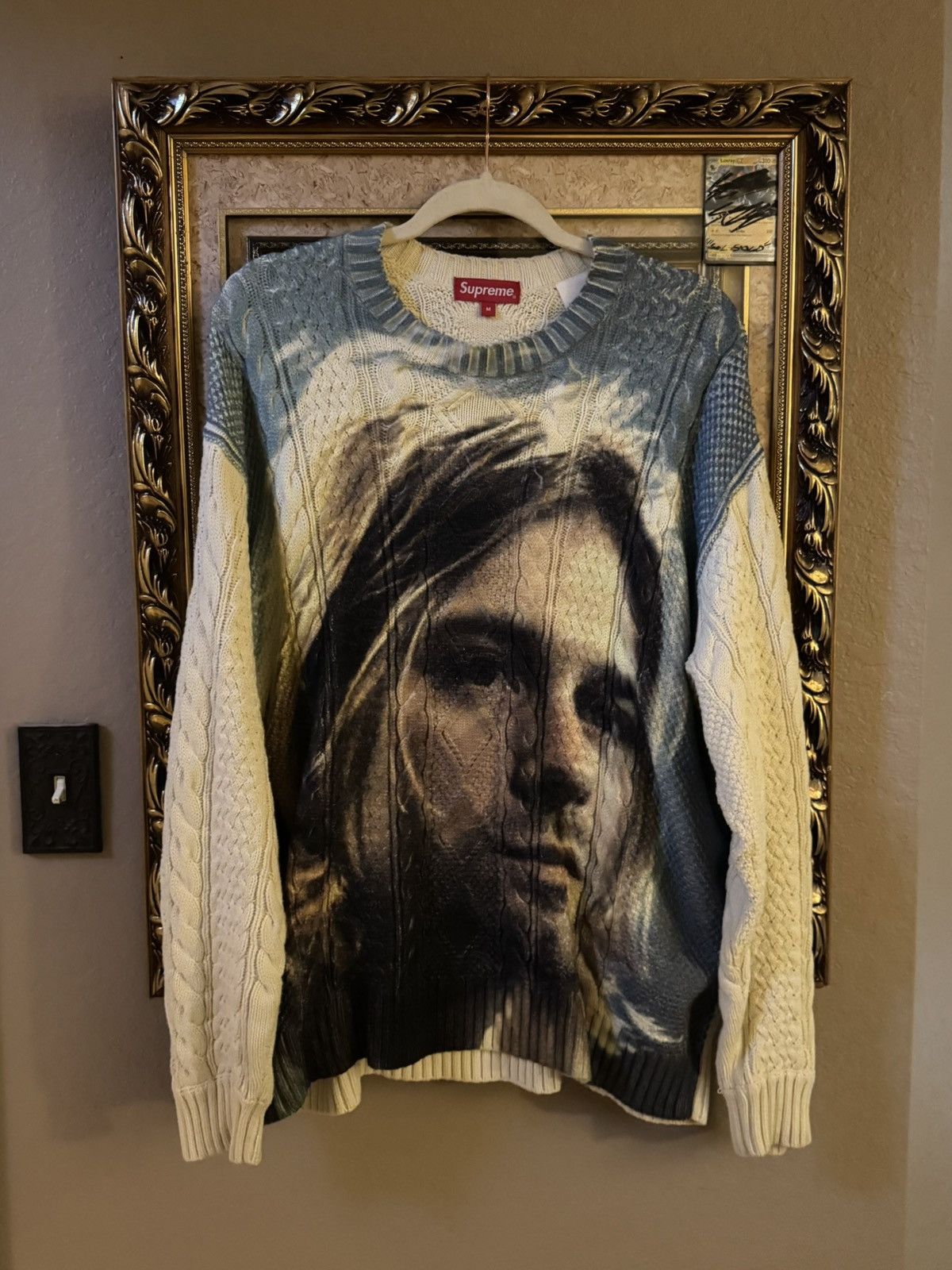 Supreme  cobain ニット Supreme Kurt Cobain Sweater White Medium シュプリーム カート