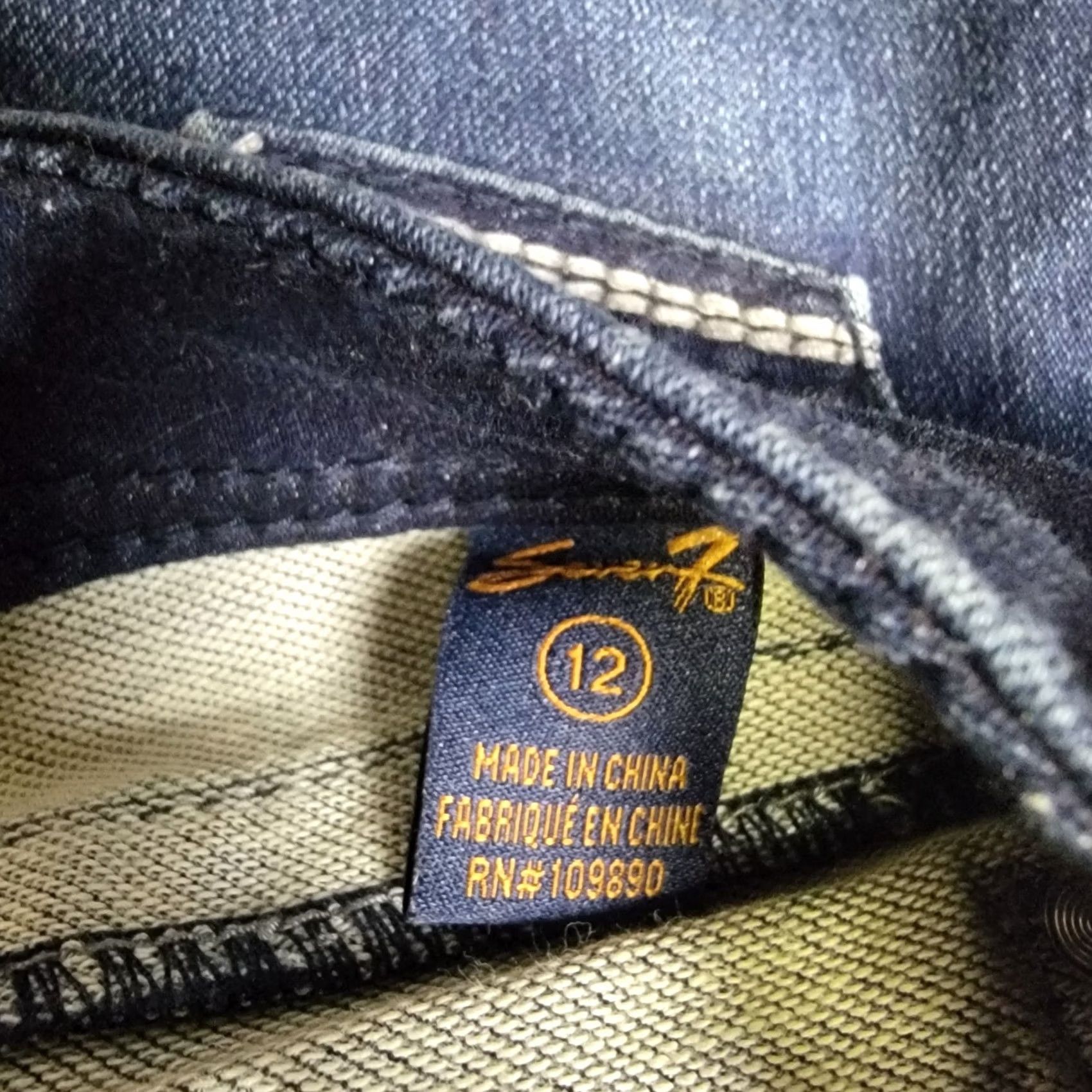 Vintage Seven7 Shorts womens Sz: 12 Blue Denim Jeans new with tags Size 34" / US 12 / IT 48 - 4 Thumbnail