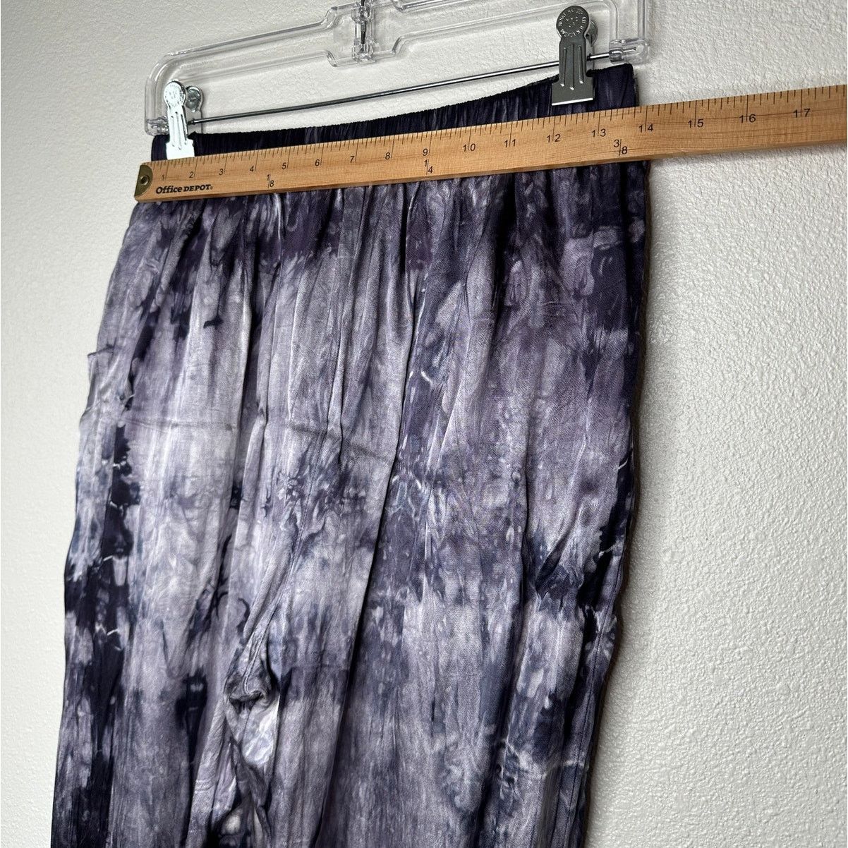 Nation LTD Nation Ltd Purple Cream Tie Dye Satin Elastic Waist Pants S Size 27" / US 4 / IT 40 - 11 Thumbnail