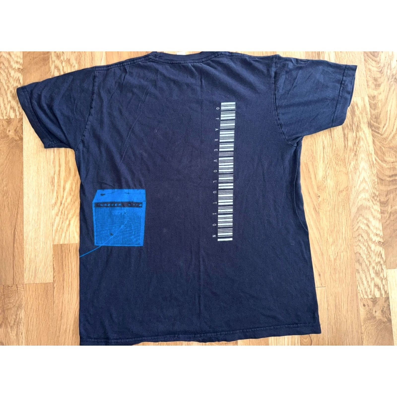 Tultex OAR Of A Revolution Band T Shirt Double Sided Guitar Amp Navy Size LG GUC Y2K Size US L / EU 52-54 / 3 - 3 Thumbnail