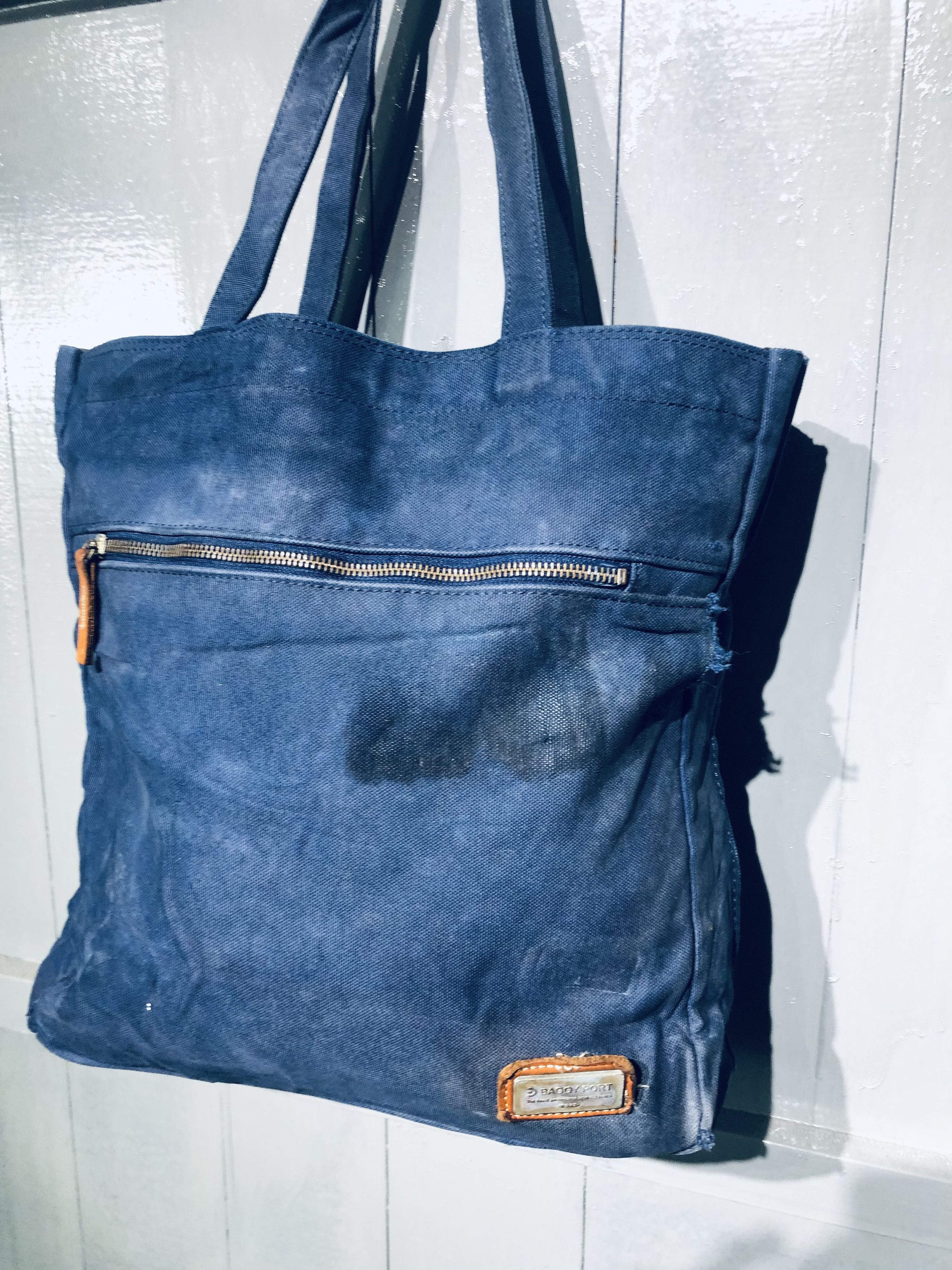 Canvas × Japanese Brand JAPANESE BAGGY PORT STYLE DISTRESSED TOTEBAG Size ONE SIZE - 4 Thumbnail