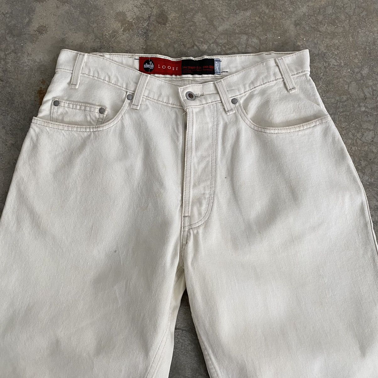 Levi's VTG 1993 Levis Silvertab Loose Baggy Denim Shorts Jorts Size US 32 / EU 48 - 4 Thumbnail