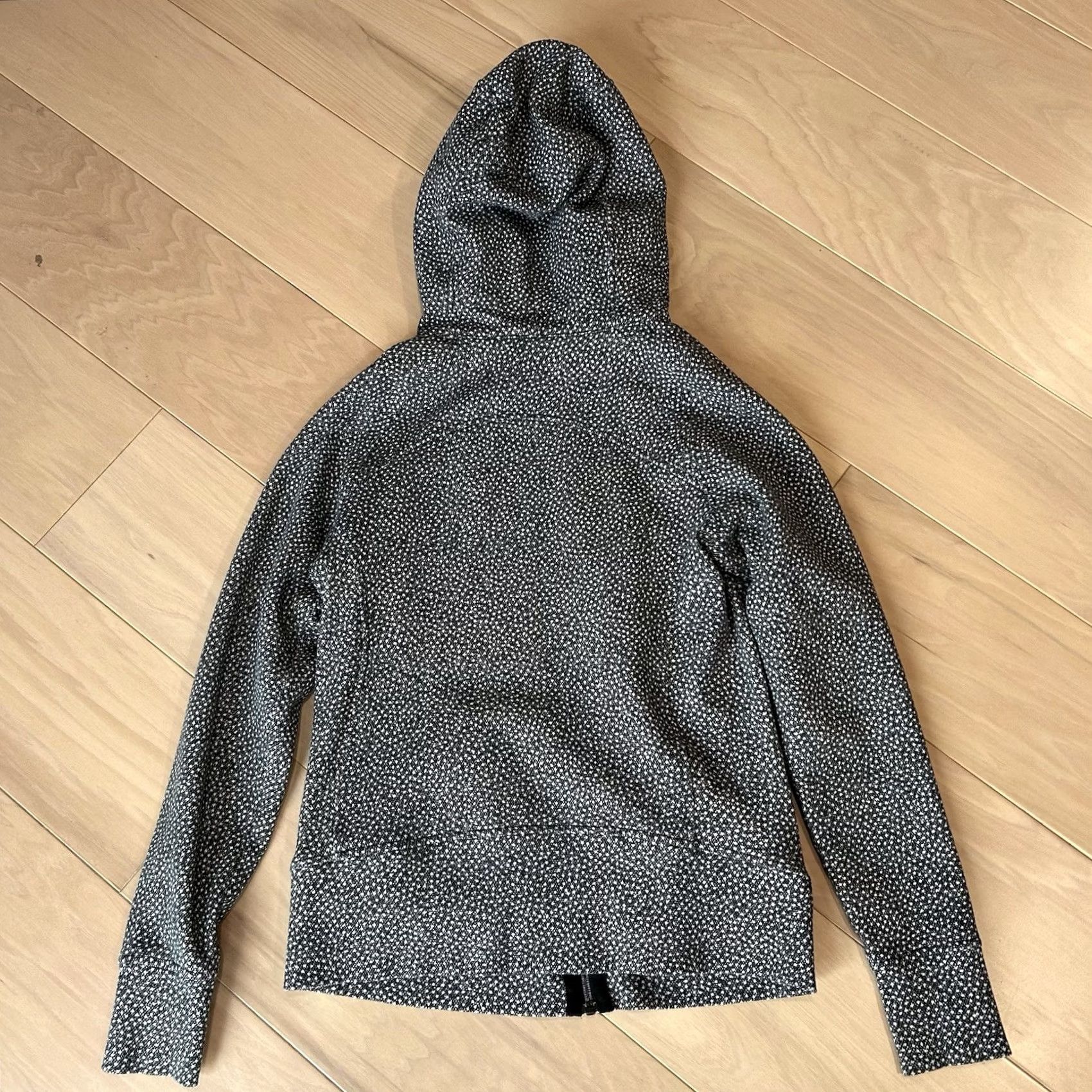 Lululemon Lululemon Scuba Hoodie Women’s 8 Black Spotted Full Zip Raglan Sleeve Activewear" Size M / US 6-8 / IT 42-44 - 2 Thumbnail