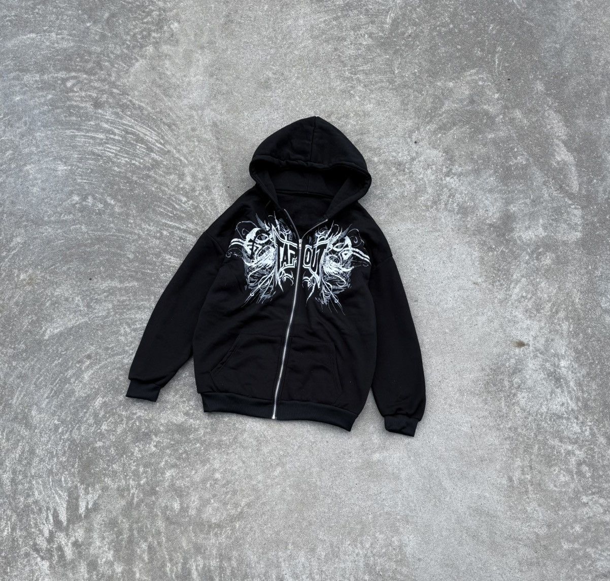 Other Vintage Tapout Y2K avantgarde streetwear band zip hoodie Size US M / EU 48-50 / 2 - 2 Thumbnail