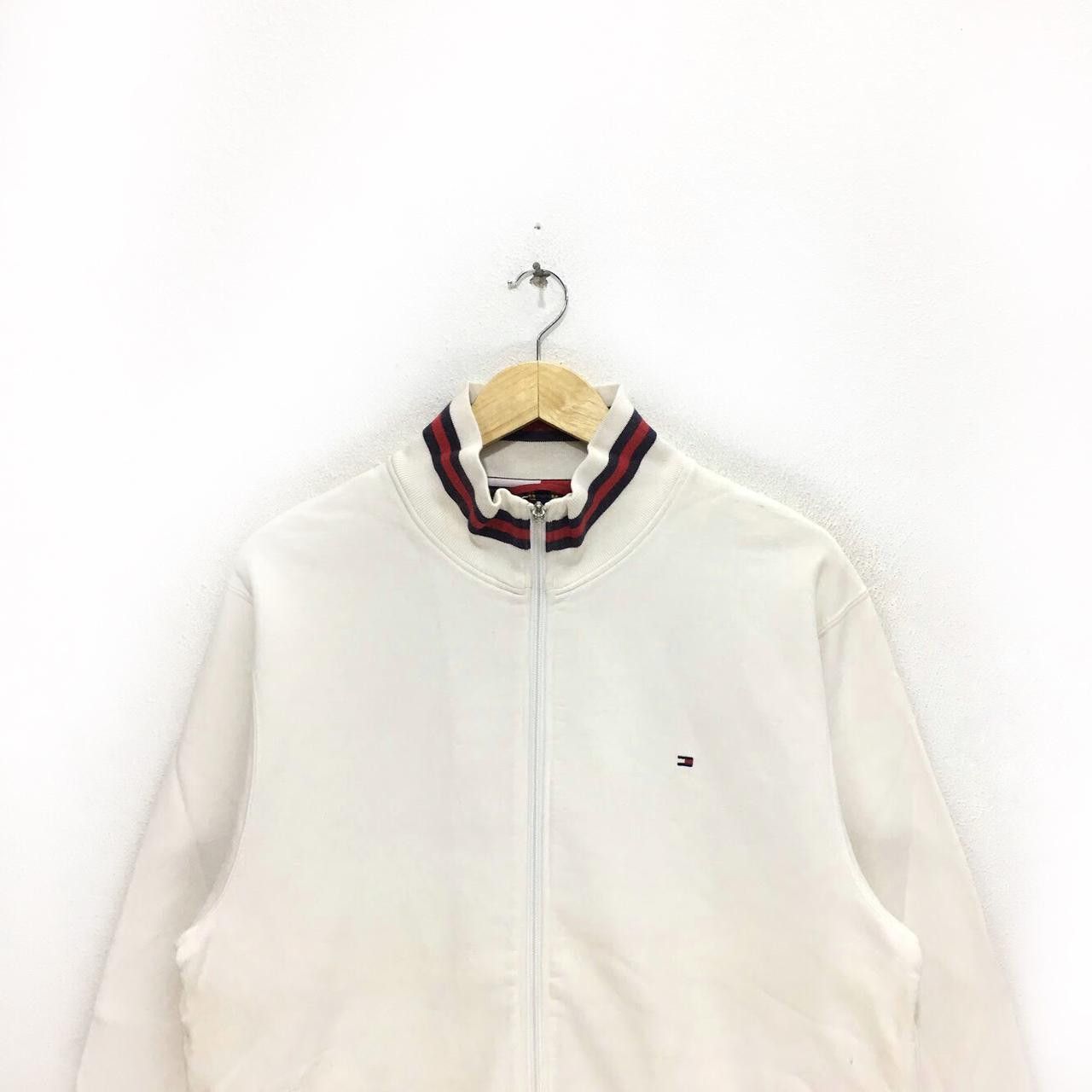Tommy Hilfiger TOMMY HILFIGER Full Zip White Sweater Hoodie Sailing Gear Size XL / US 12-14 / IT 48-50 - 2 Thumbnail