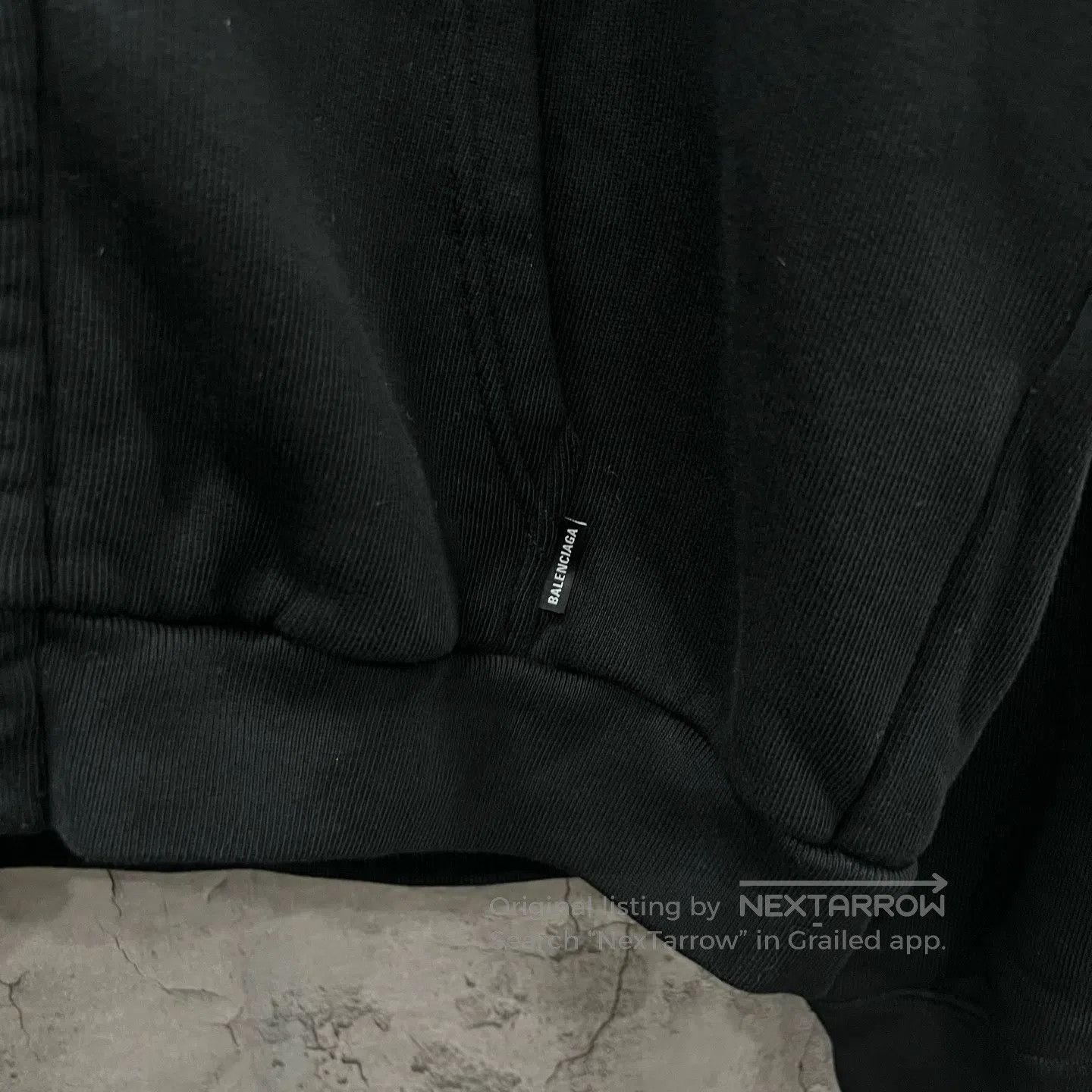 Balenciaga Balenciaga Embroidery Logo Hooded Zip-up Sweatshirt| Size US M / EU 48-50 / 2 - 2 Thumbnail