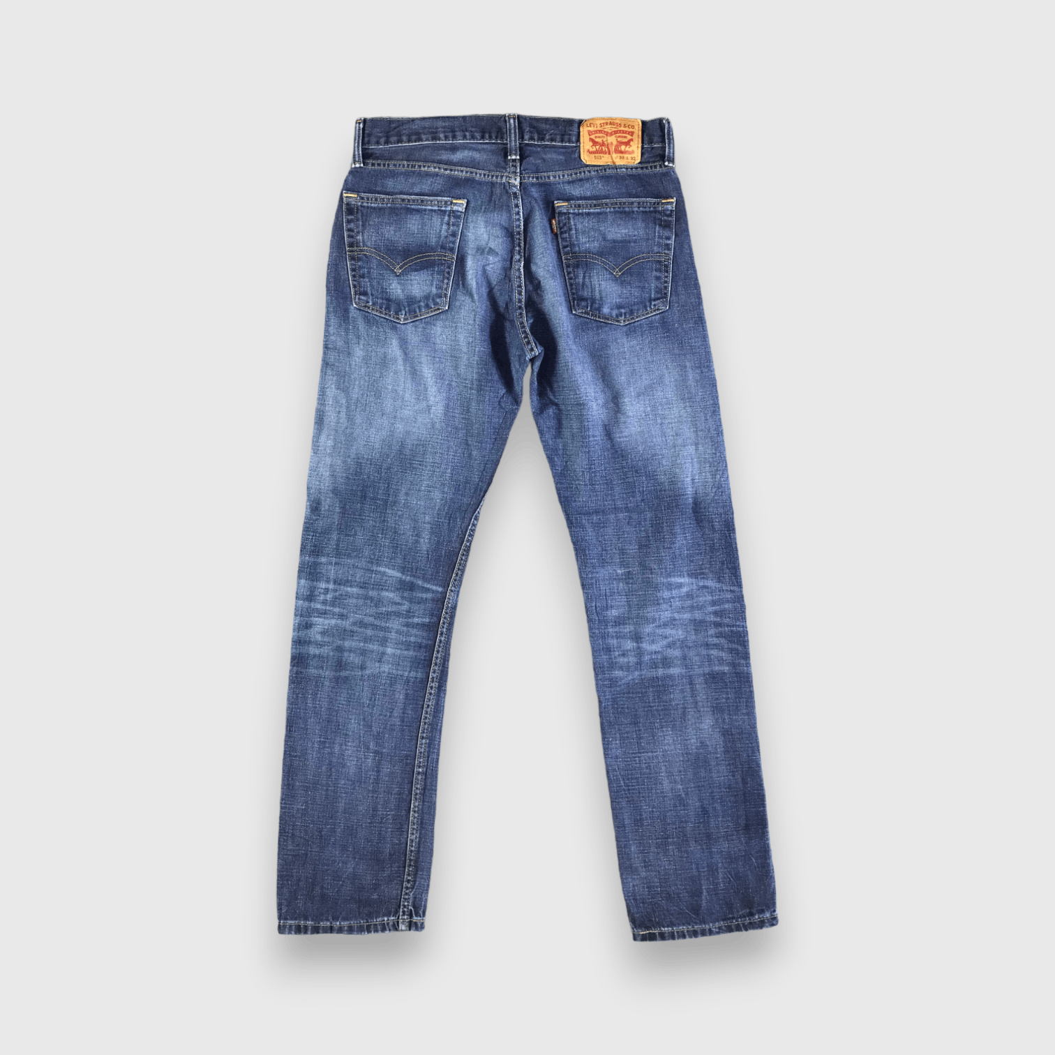 Levi's Vintage Blue Wash Levis 513 Jeans-J4432 Size US 33 - 2 Thumbnail