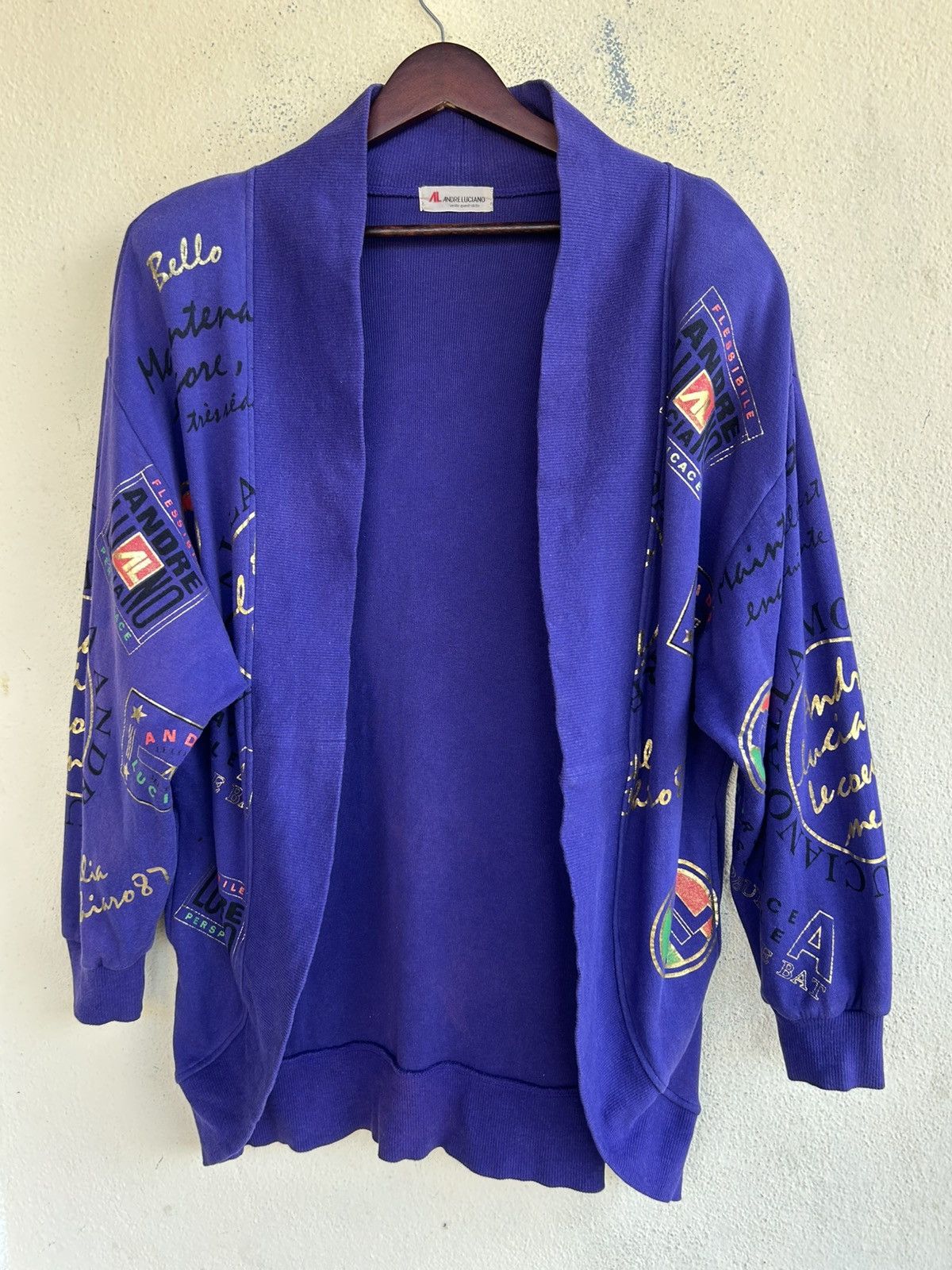 Andreluciano Fullprint Cardigan Sweatshirt Size ONE SIZE - 1 Thumbnail