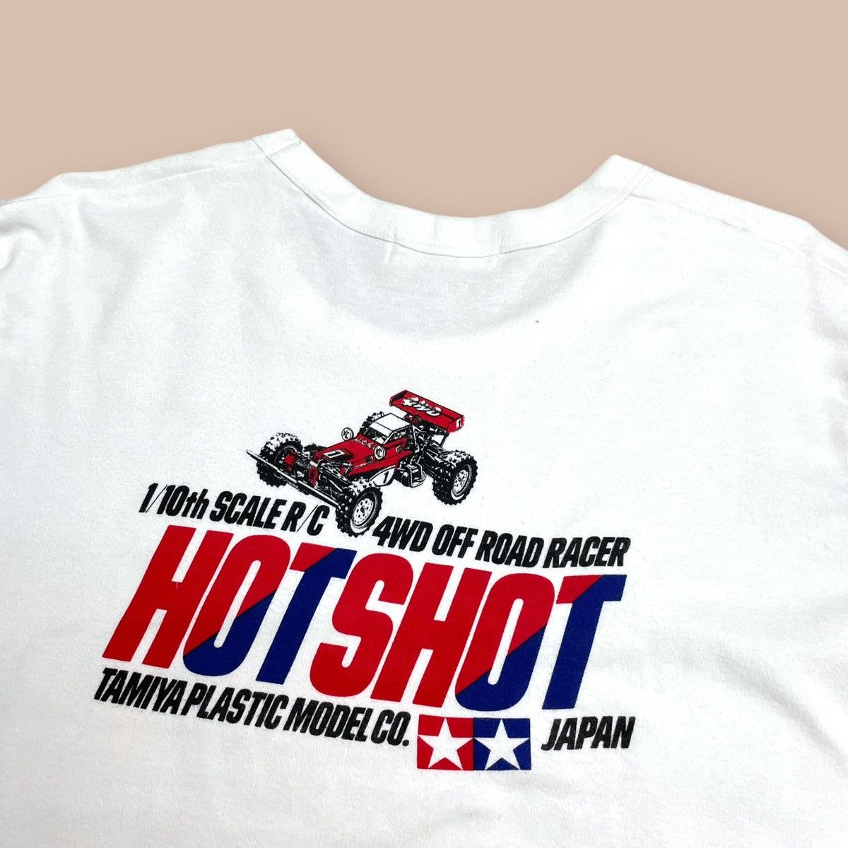 Japanese Brand Vintage 80's Tamiya Plastic Model "HOT SHOT" Tee Size US M / EU 48-50 / 2 - 6 Thumbnail