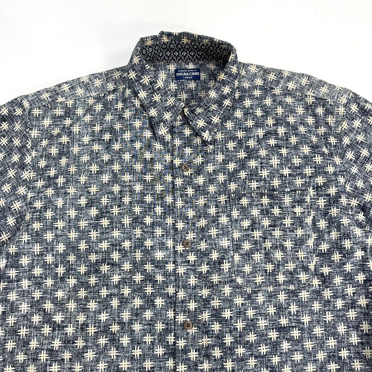 Sugar Cane × Toyo Enterprises Sugar Cane Pattern Indigo Backwards Shirt Size US L / EU 52-54 / 3 - 2 Thumbnail
