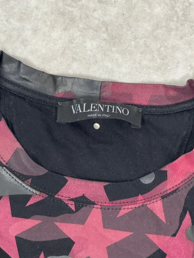 Valentino Valentino Black & Red Star Camo T-Shirt Size US S / EU 44-46 / 1 - 9 Thumbnail