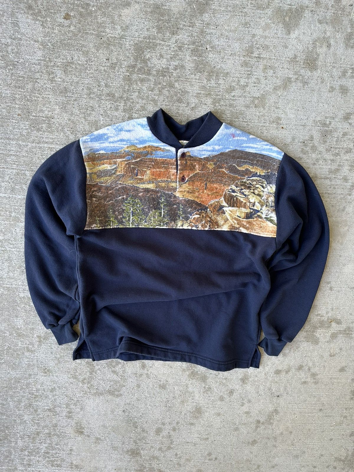 Vintage 90s Grand Canyon Graphic Nature Sweatshirt Size US M / EU 48-50 / 2 - 1 Thumbnail