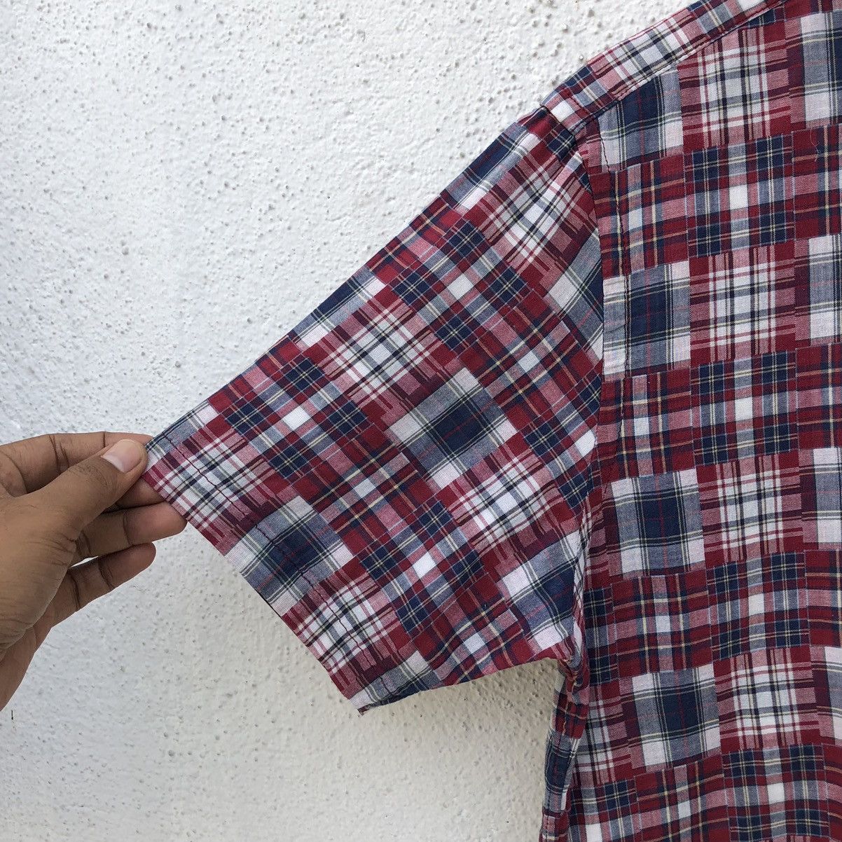 Burberry Burberry Printed Pattern Patchwork Short Sleeves Shirt Size US M / EU 48-50 / 2 - 8 Thumbnail