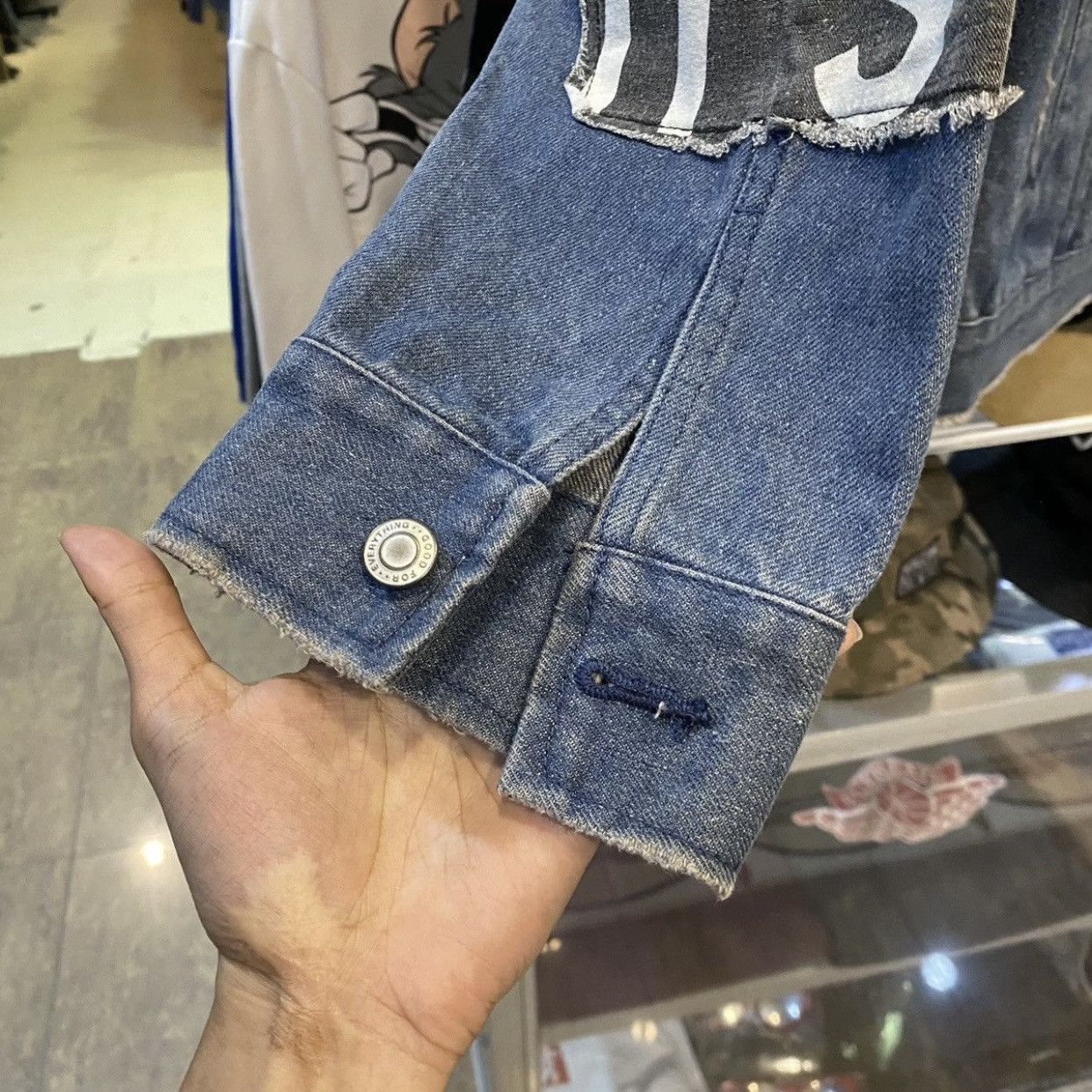 Japanese Brand JUNGLE STORM Custom Denim Jackets Size US L / EU 52-54 / 3 - 9 Thumbnail