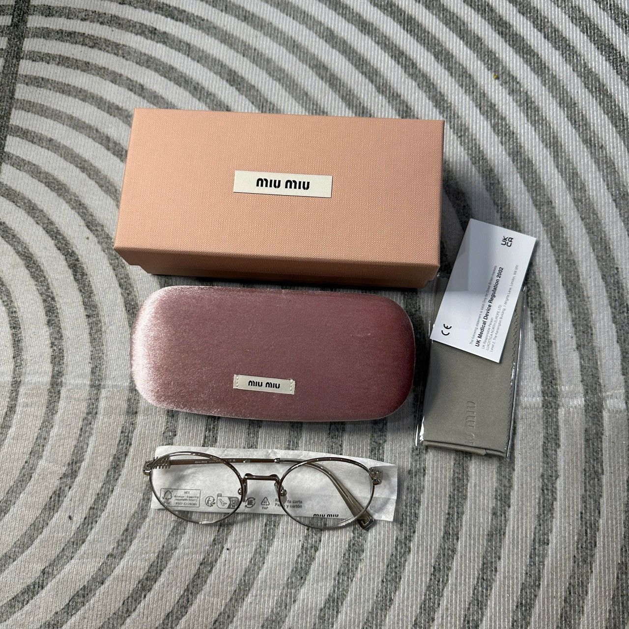 Miu Miu MIU MIU 0MU 52XV 1BC1O1 EYEGLASSES Size ONE SIZE - 2 Thumbnail