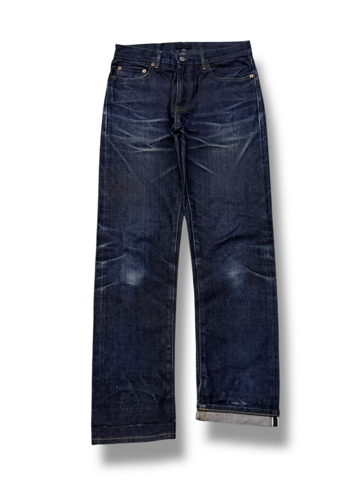 Uniqlo Vintage Uniqlo Jeans Selvedge Denim Japan | Vintage Fade W30 Size US 30 / EU 46 - 2 Thumbnail