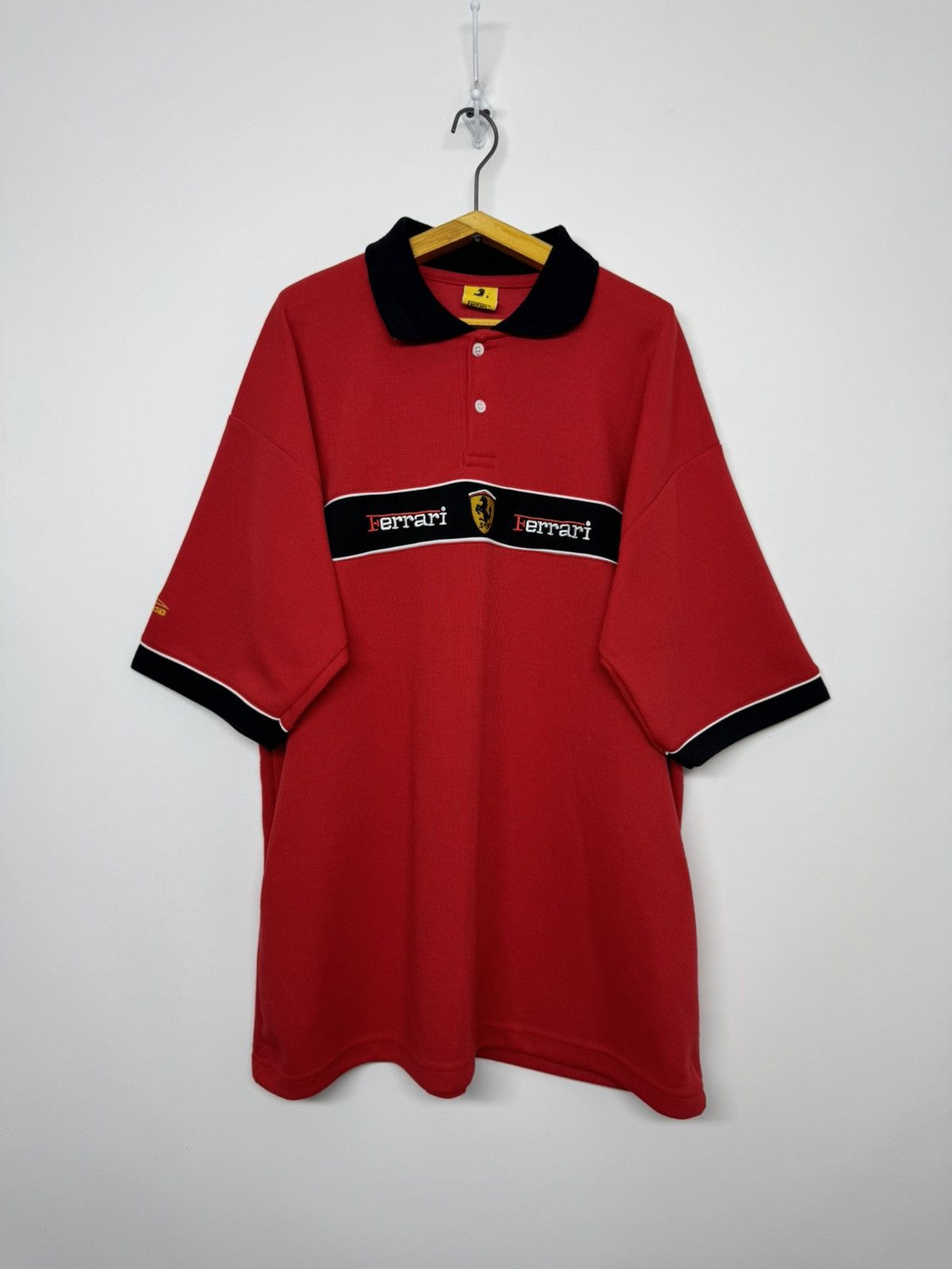 Ferrari Vintage Ferrari Polo Shirt 1998 Racing F1 Vodafone Y2K Size US XL / EU 56 / 4 - 2 Thumbnail