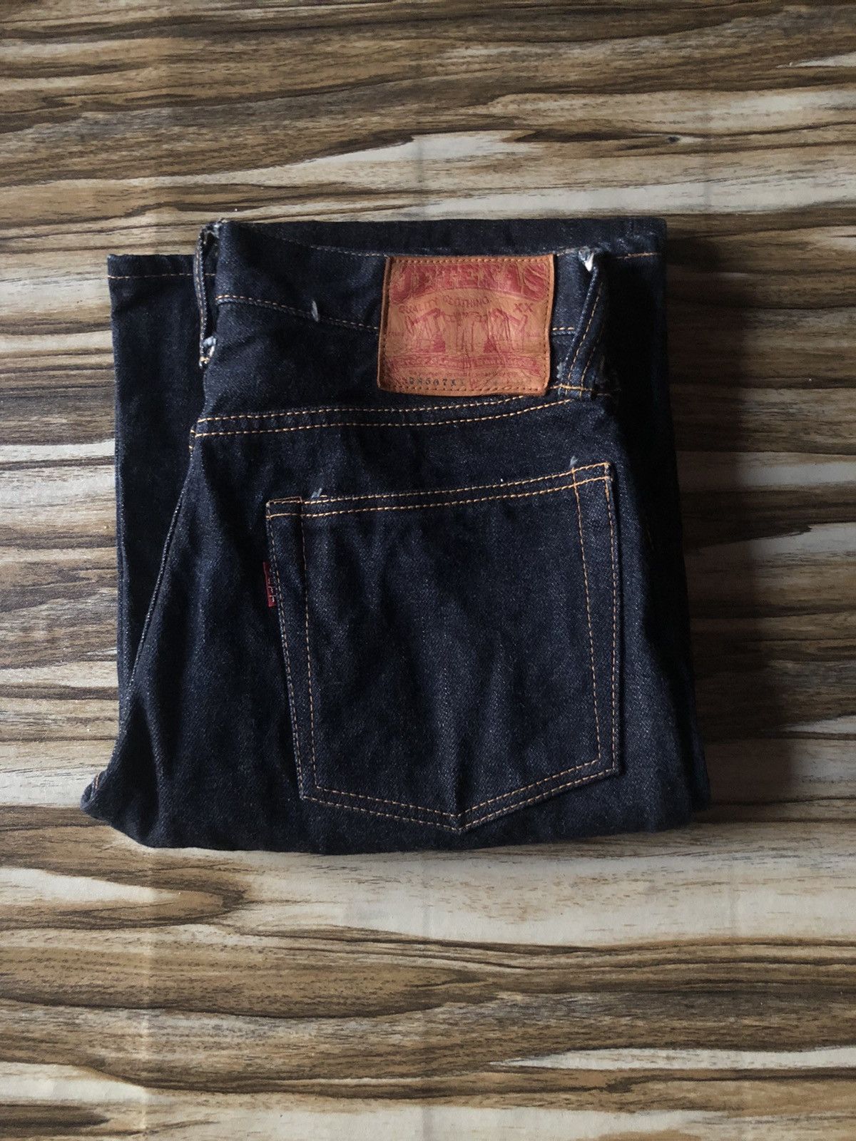 Samurai Jeans NOS Lot RB587XX JeTexas Indigo Denim Samurai Flare Baggy Size US 29 - 1 Thumbnail