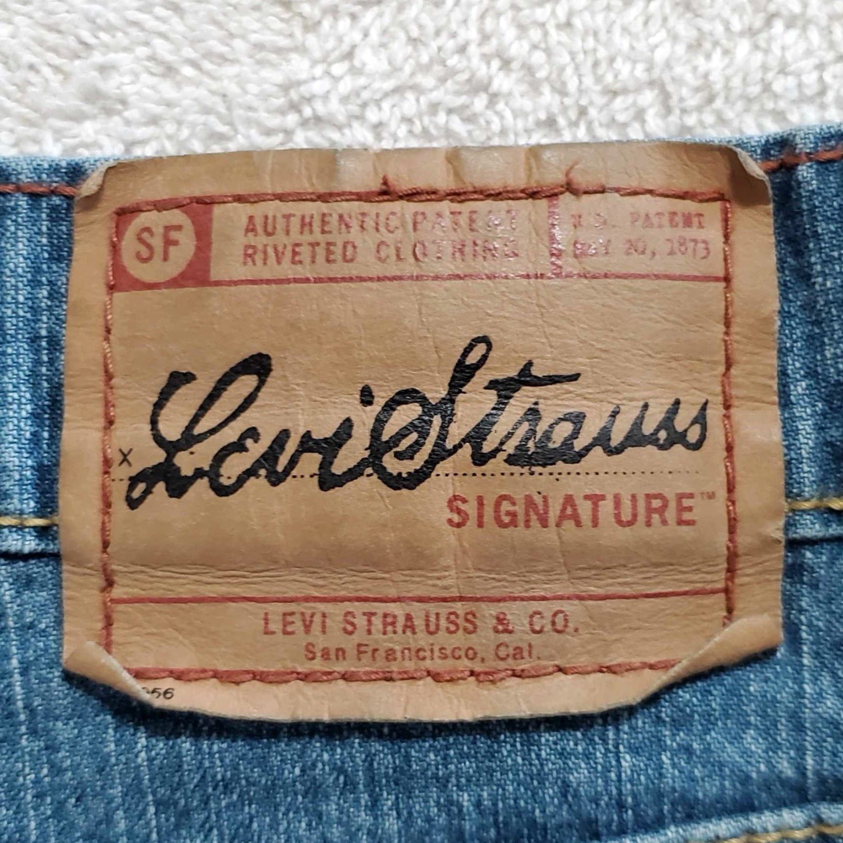 Vintage Levis Strauss Signature Misses Jeans Boot Cut 12 Short Size 34" / US 12 / IT 48 - 5 Thumbnail