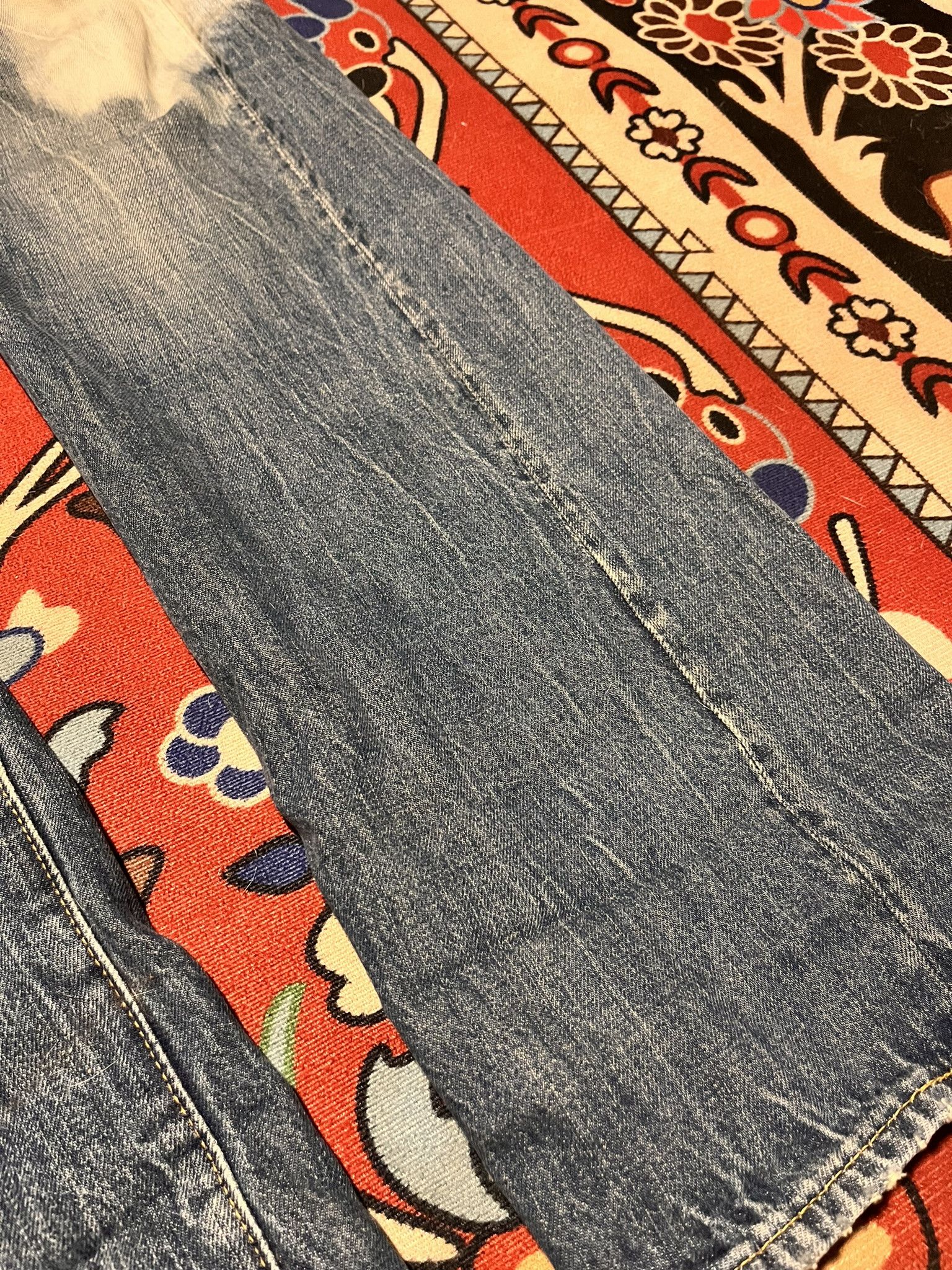 LVC × Levi's Vintage Clothing LVC BigE 47501-0175 Levi's Vintage Clothing Damage Jeans Size US 34 / EU 50 - 4 Thumbnail