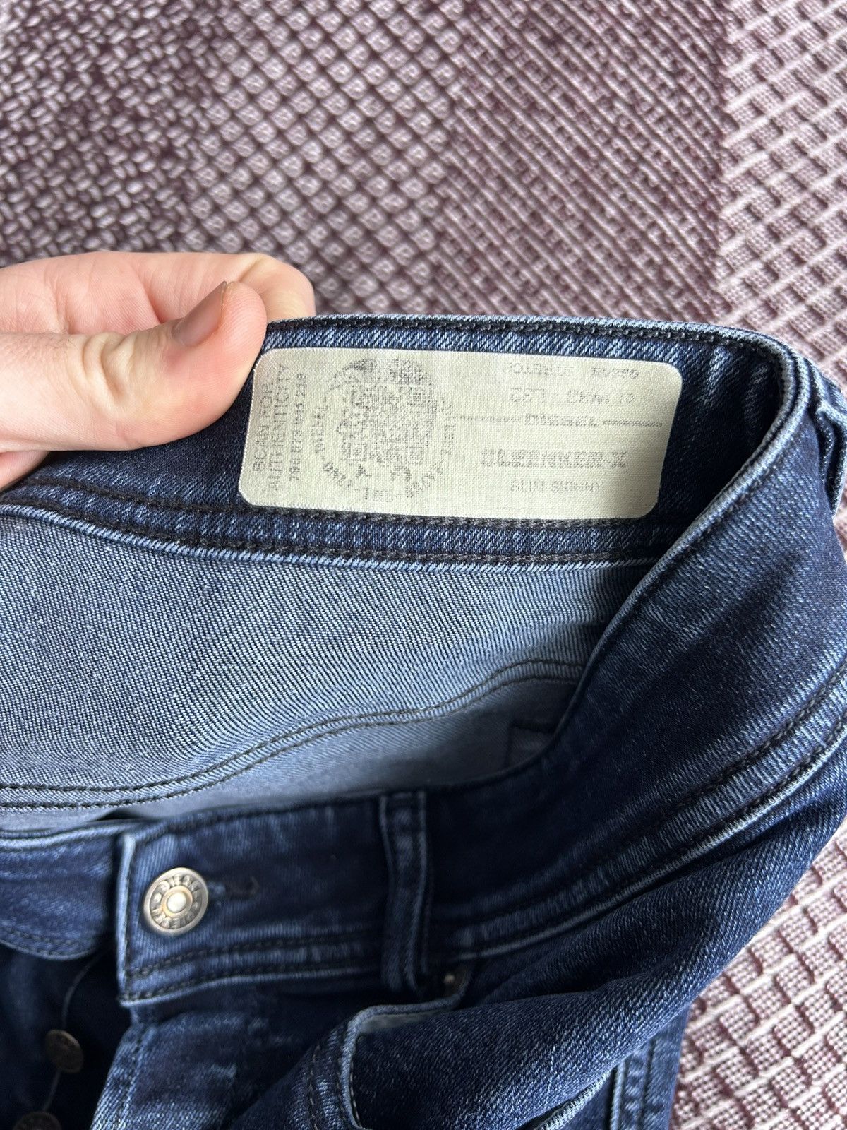 Diesel Diesel Sleenker-X Washed Denim Jeans Size W33 Slim Skinny Size US 33 - 12 Thumbnail
