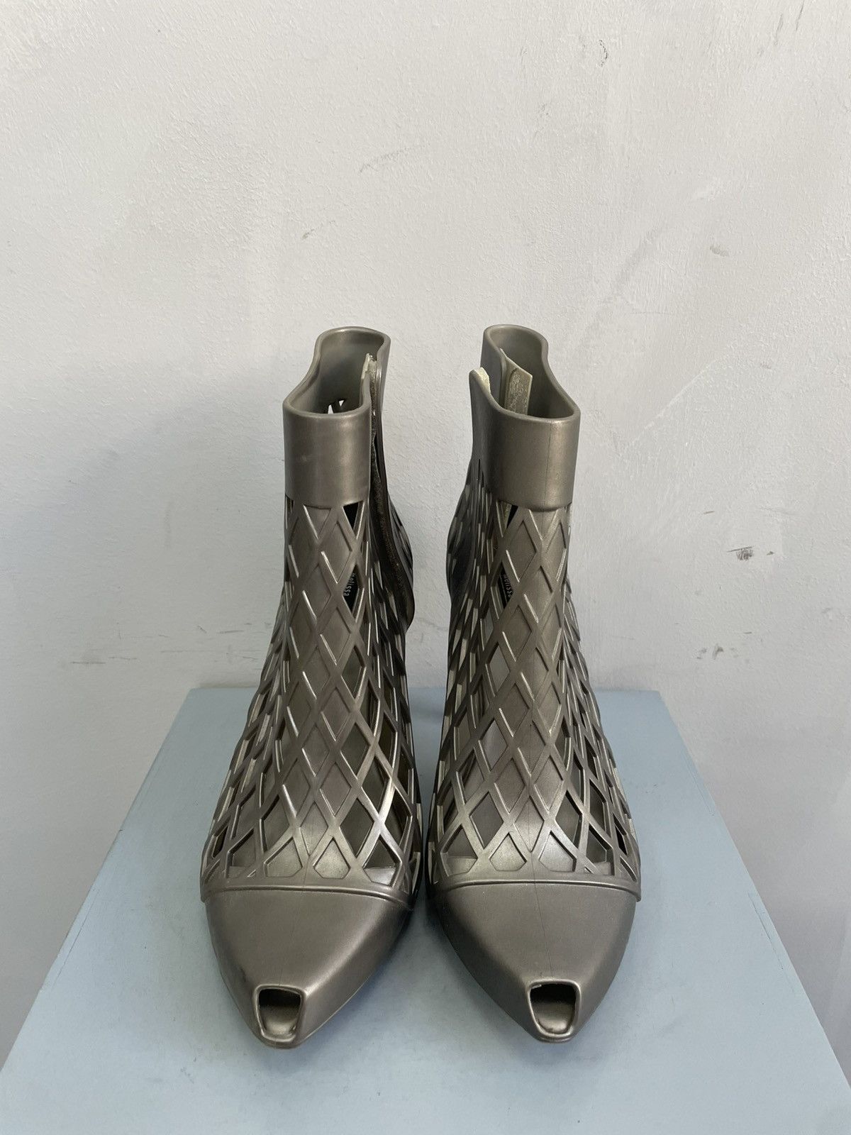 Jean Paul Gaultier Rare rubber melissa x jean paul gaultier heel boots Size US 11 / IT 41 - 2 Thumbnail
