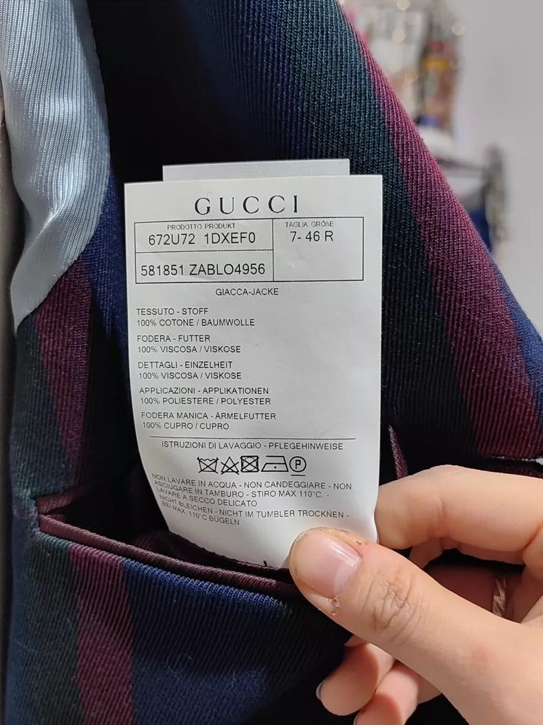 Gucci Gucci Men's striped casual jacket 2502-Nextarrow Size US S / EU 44-46 / 1 - 8 Thumbnail