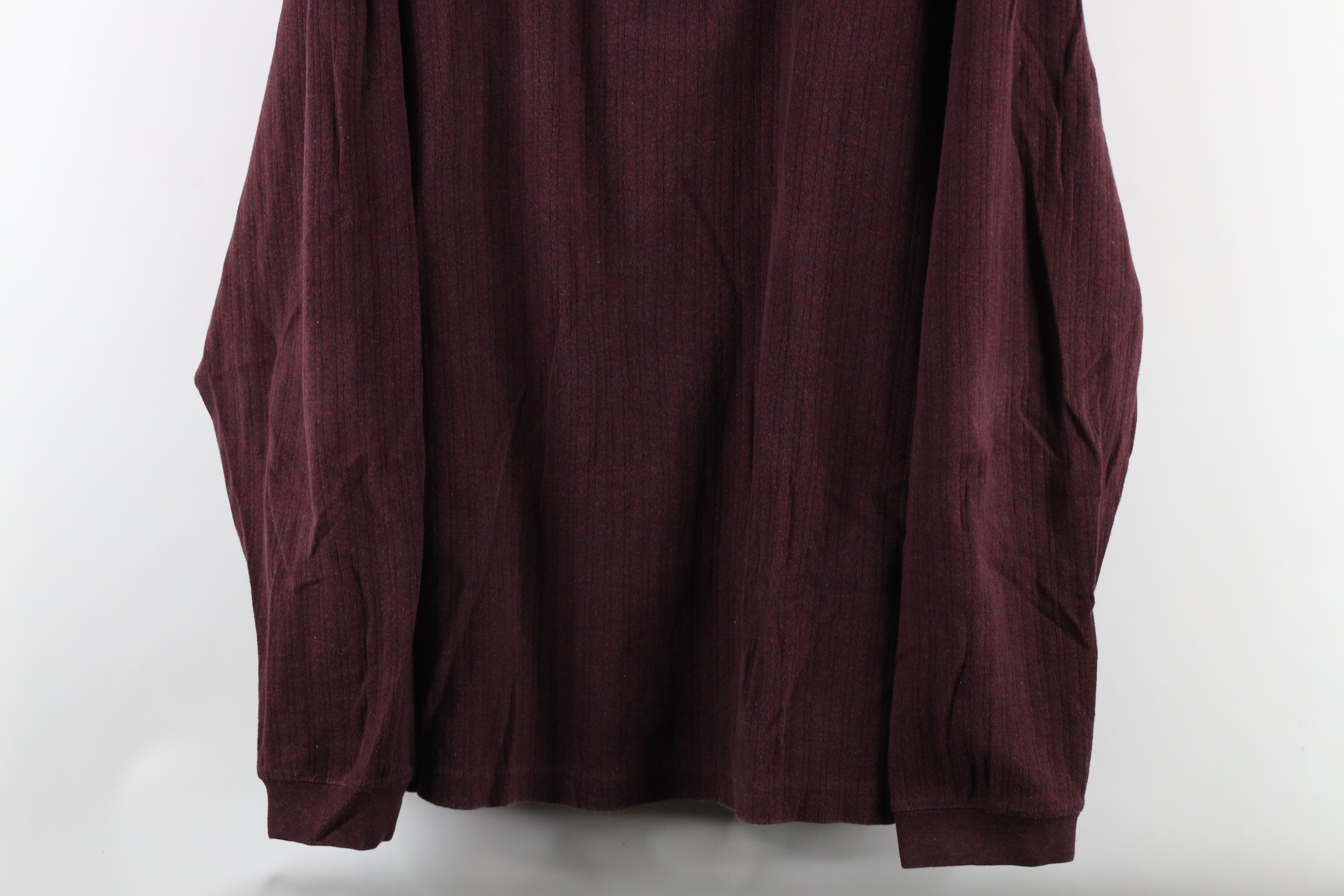 Vintage Vintage 90s Streetwear Knit Long Sleeve Rugby Polo Red Size US XL / EU 56 / 4 - 3 Thumbnail