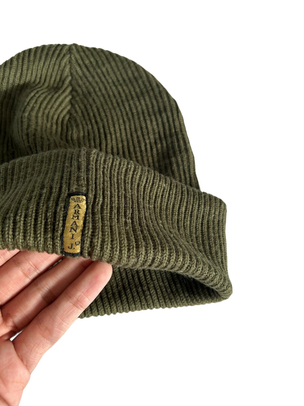 Armani × Designer ARMANI JEANS Distressed Beanie Hats Made in Italy Size ONE SIZE - 11 Thumbnail