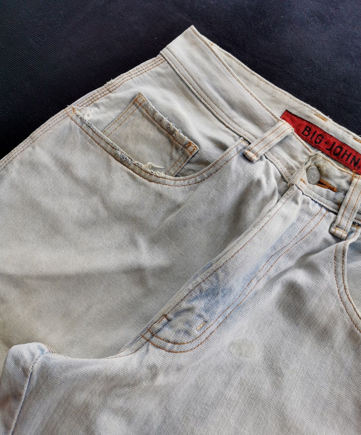Big John Baggy Carpenter Distressed Big John Jeans Size US 28 / EU 44 - 5 Thumbnail