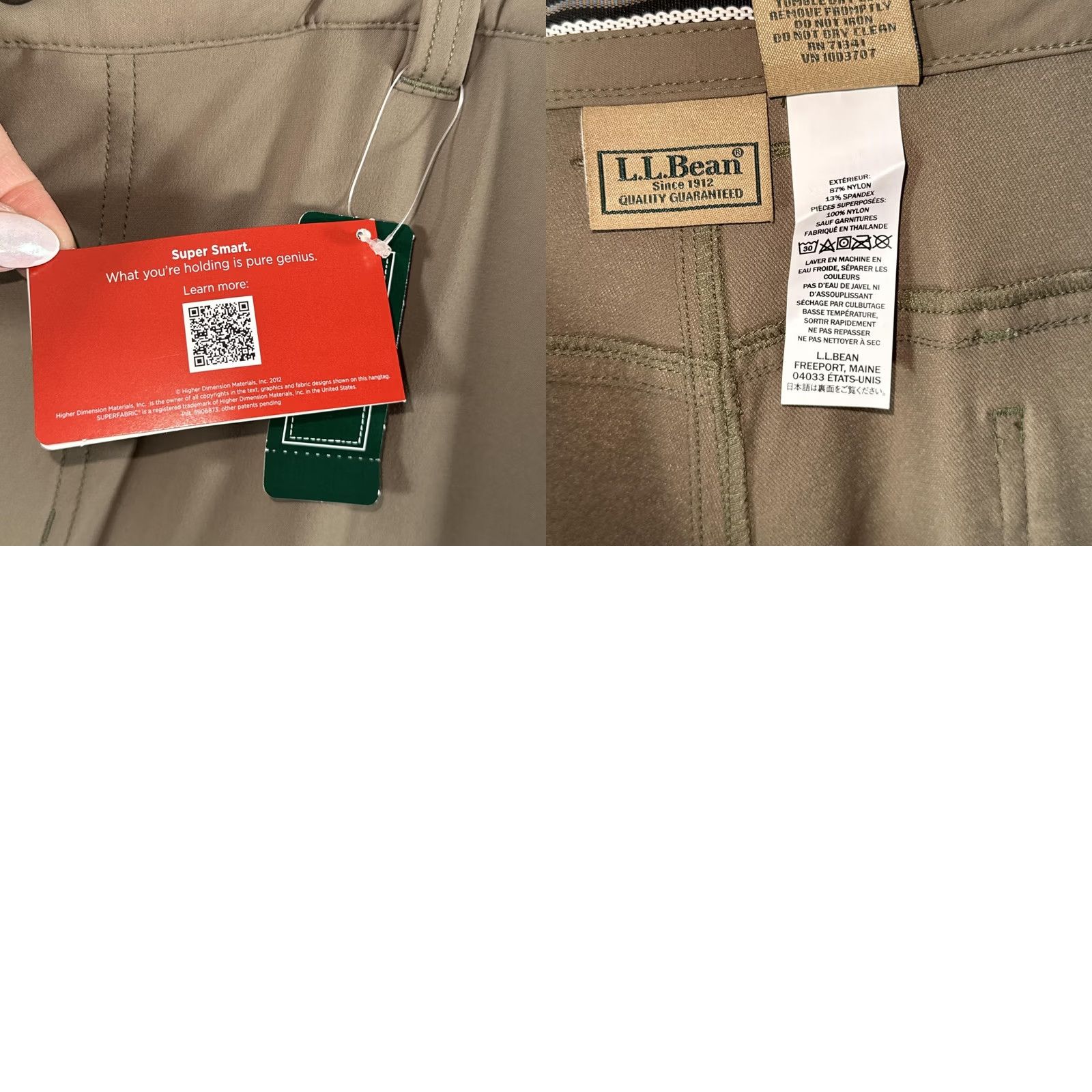 Vintage LL Bean Mens Pants 40x31 Ash Dark Mush Up Pro Nylon Briar Field Brush Size US 40 / EU 56 - 10 Thumbnail