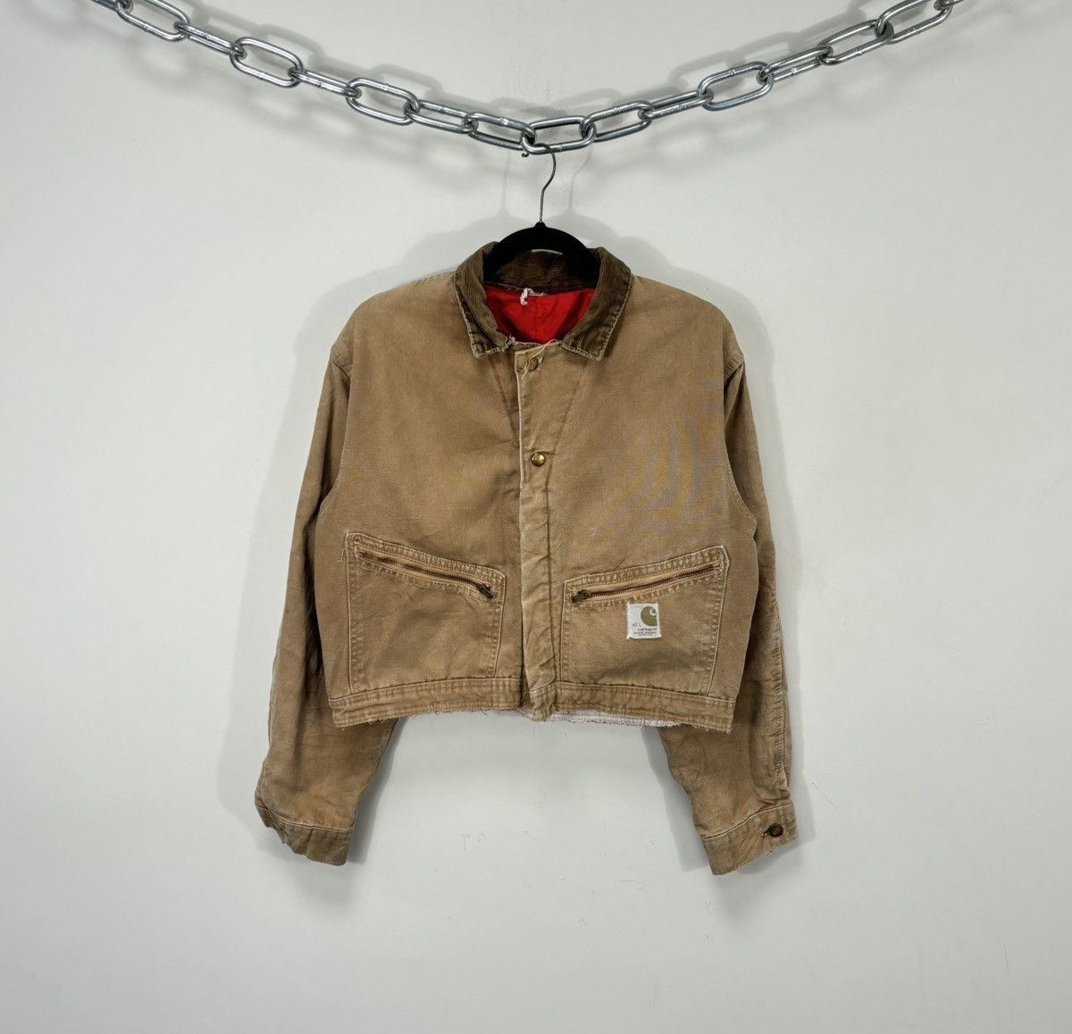 Carhartt Vintage 90s Carhartt USA Made Workwear Boxy Cropped Jacket Size US M / EU 48-50 / 2 - 1 Thumbnail