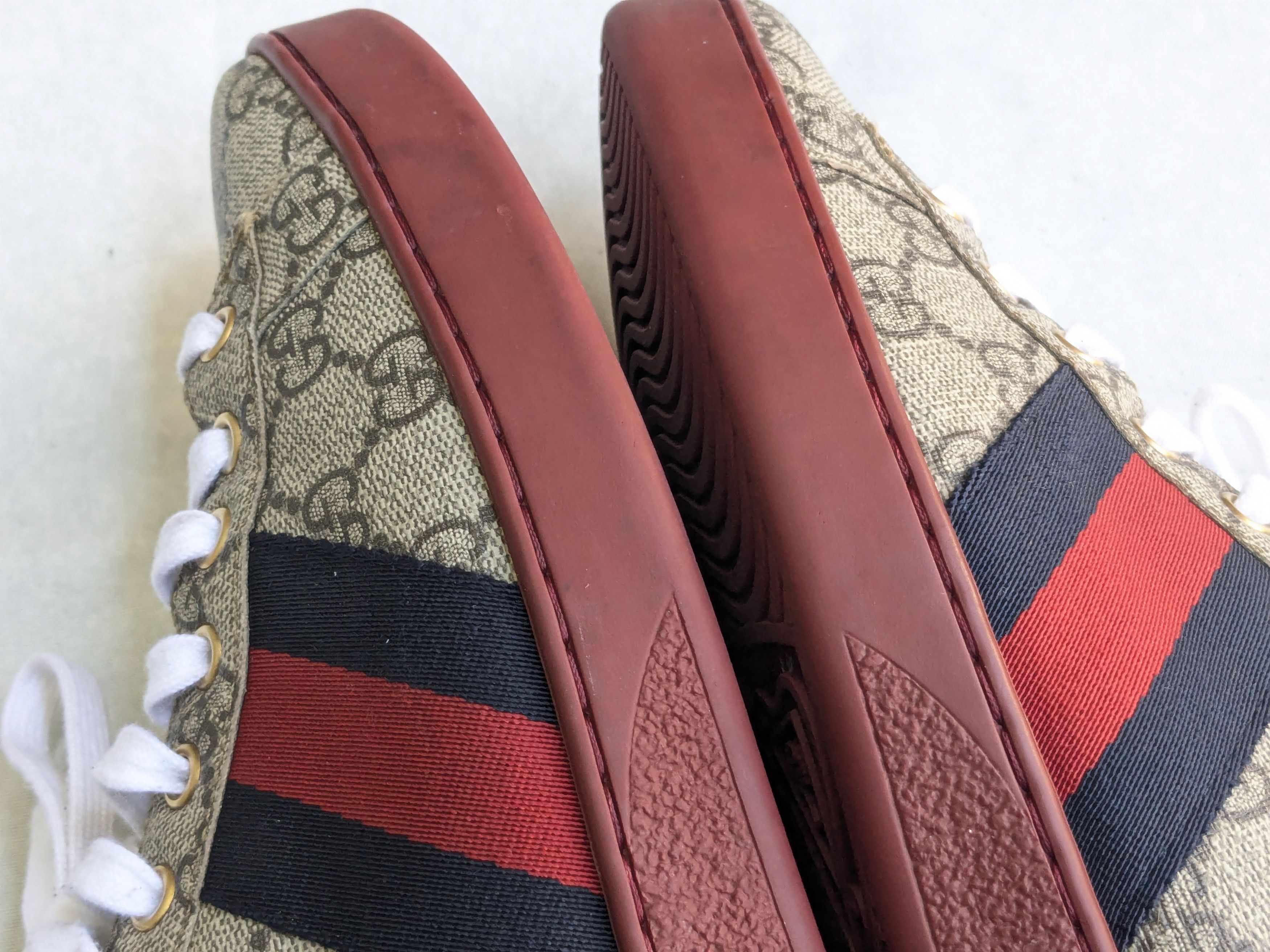 Gucci Gucci Ace GG Supreme Sneakers 429445 Red 8.5 Size US 8.5 / EU 41-42 - 9 Thumbnail