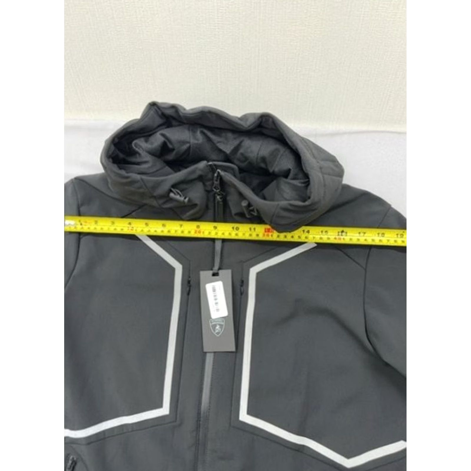 Lamborghini Lamborghini Black Zip Hoodie Men Reflective Piping Embroidered Logo Size US M / EU 48-50 / 2 - 6 Thumbnail