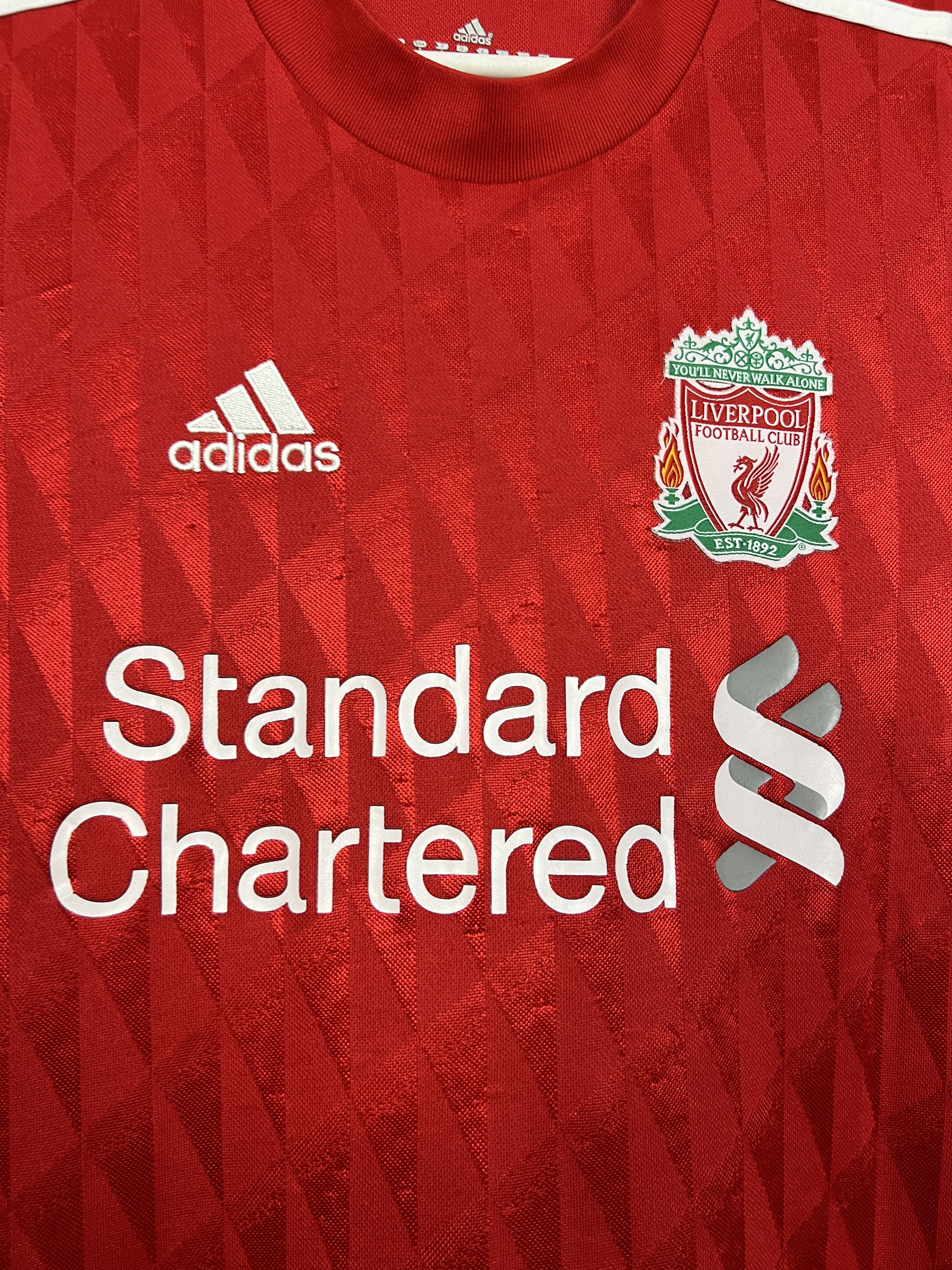 Adidas Liverpool Home football shirt 2010 Soccer #8 Gerrard Jersey Size US S / EU 44-46 / 1 - 6 Thumbnail