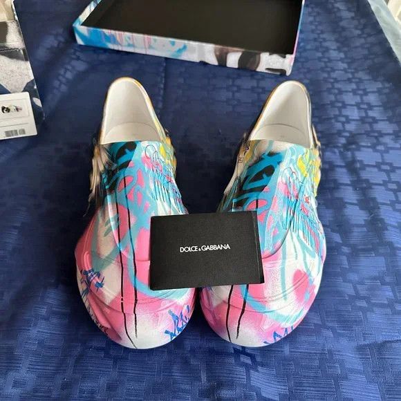 image of Dolce Gabbana Alta Gomma Graffiti Sneakers, Men's (Size 9)