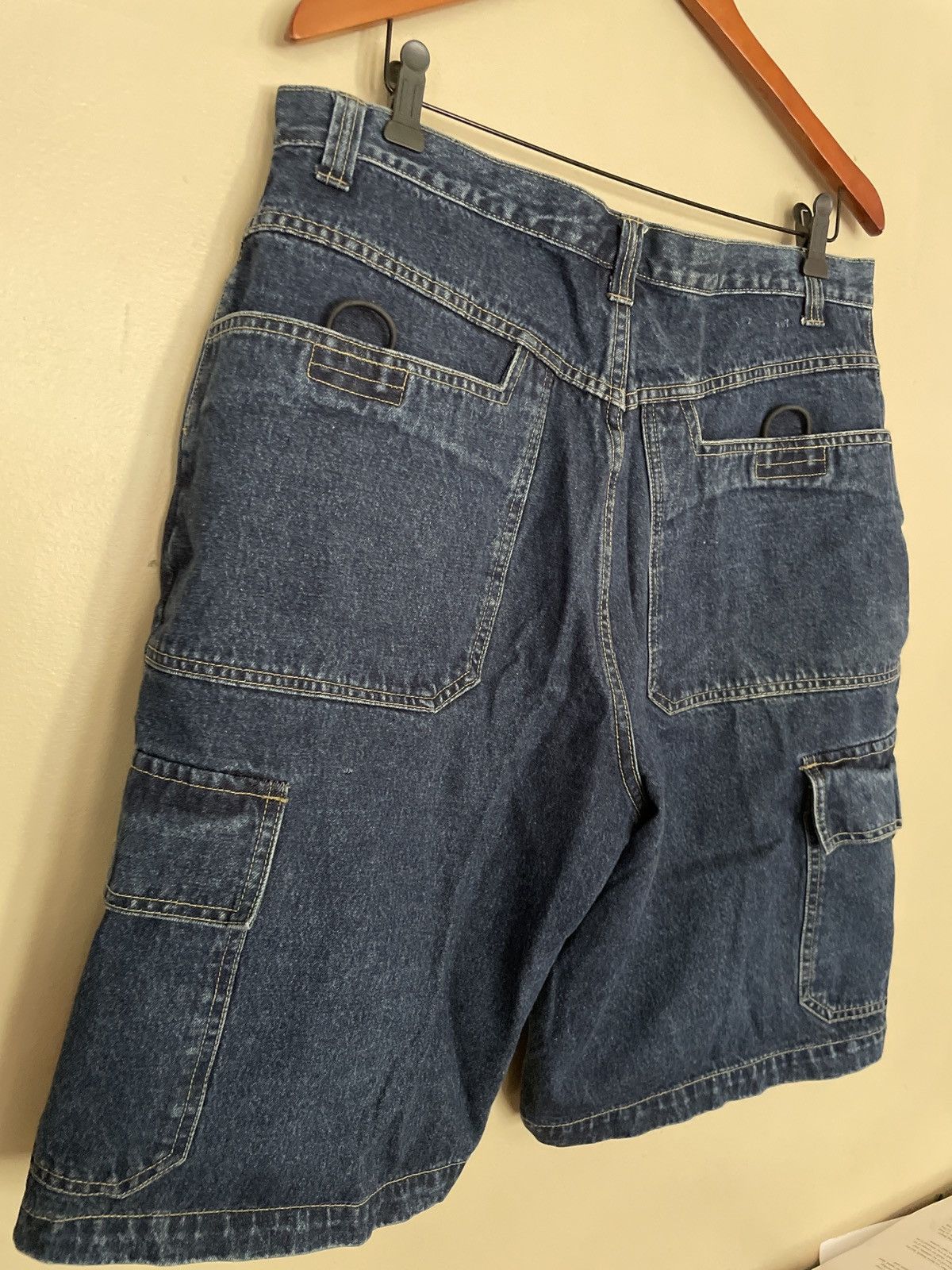 Designer × Vintage COOL J URBAN WEAR Blue Jean Denim Shorts Jorts waist cargo 🔥 Size US 36 / EU 52 - 5 Thumbnail