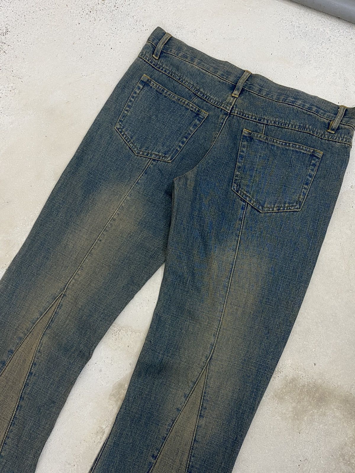 GOSTAR DE FUGA × Hysteric Glamour × If Six Was Nine Vintage 90s Flare Revolt Unisex Jean Retro Punk Mud Washed Size US 30 / EU 46 - 12 Thumbnail